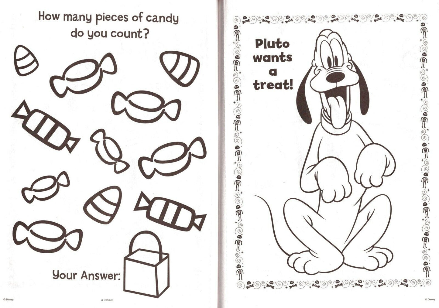 Disney Mickey Mouse - Halloween Jumbo Coloring Book + Award Stickers