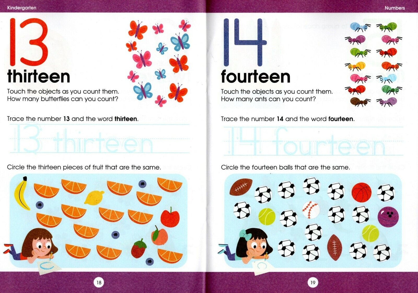 Workbooks Numbers & Counting, Colors & Shapes, Letters & Writing, First Words