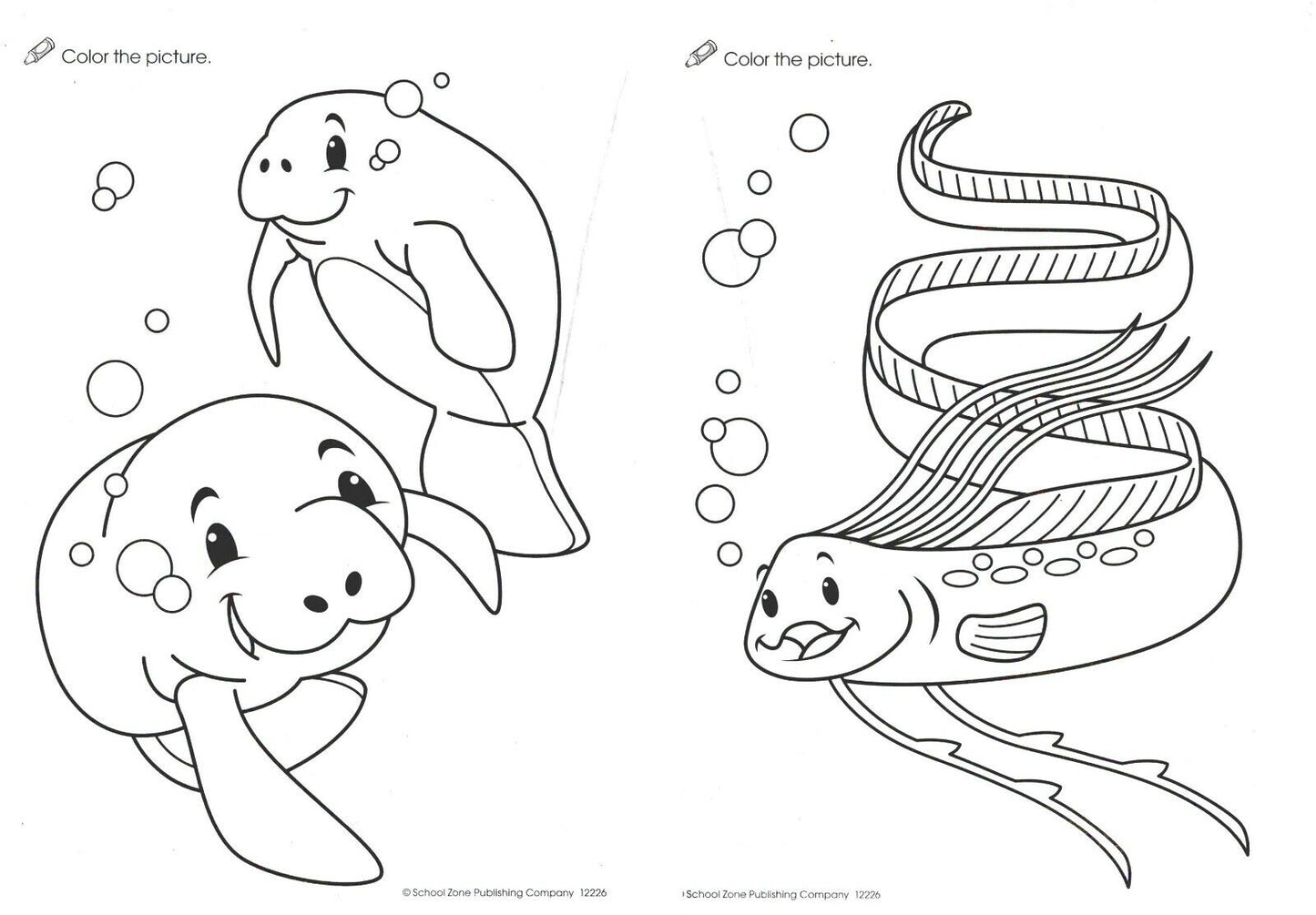 Under the Sea - Coloring Book + Award Stickers and Charts