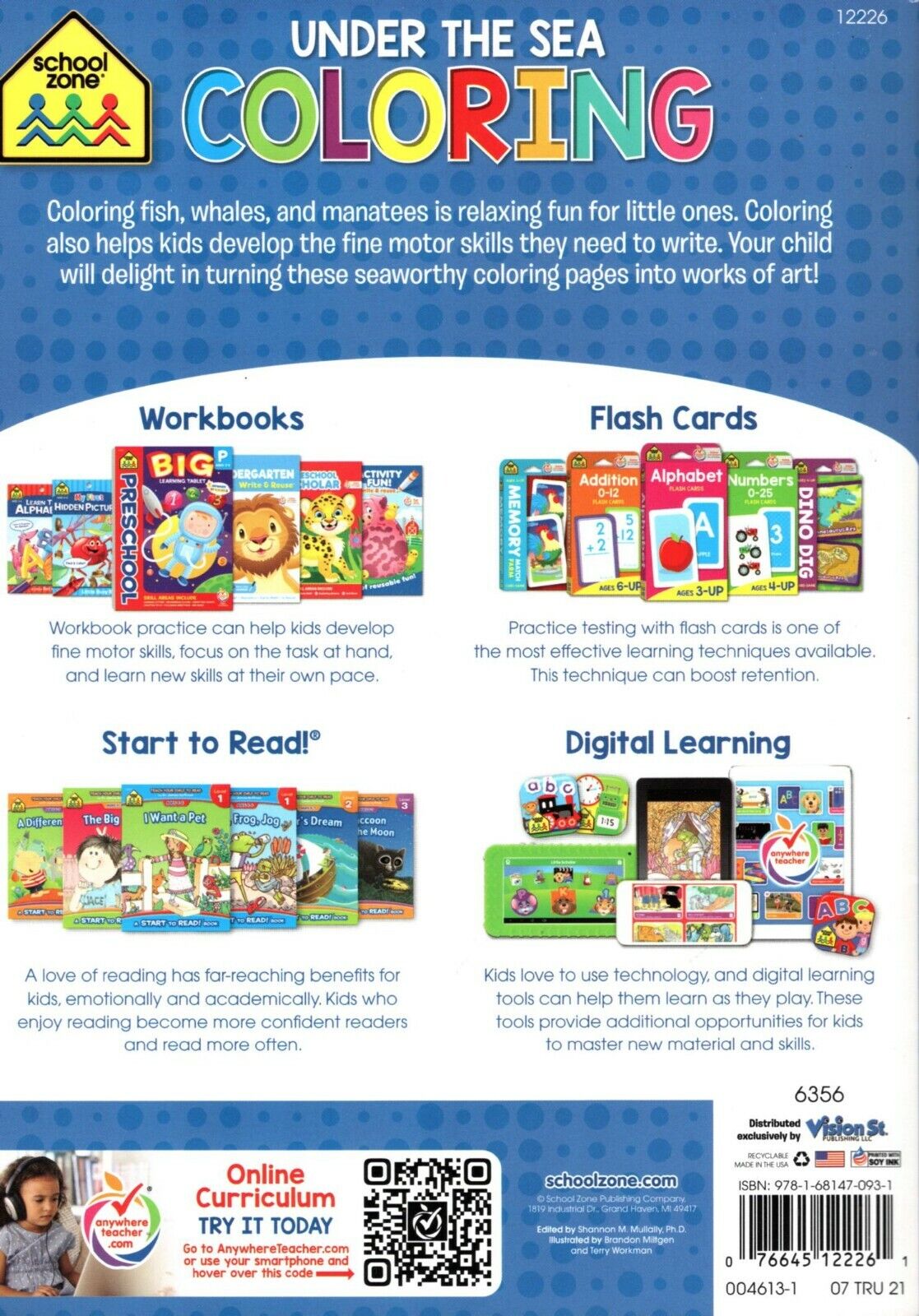 Under the Sea - Coloring Book + Award Stickers and Charts