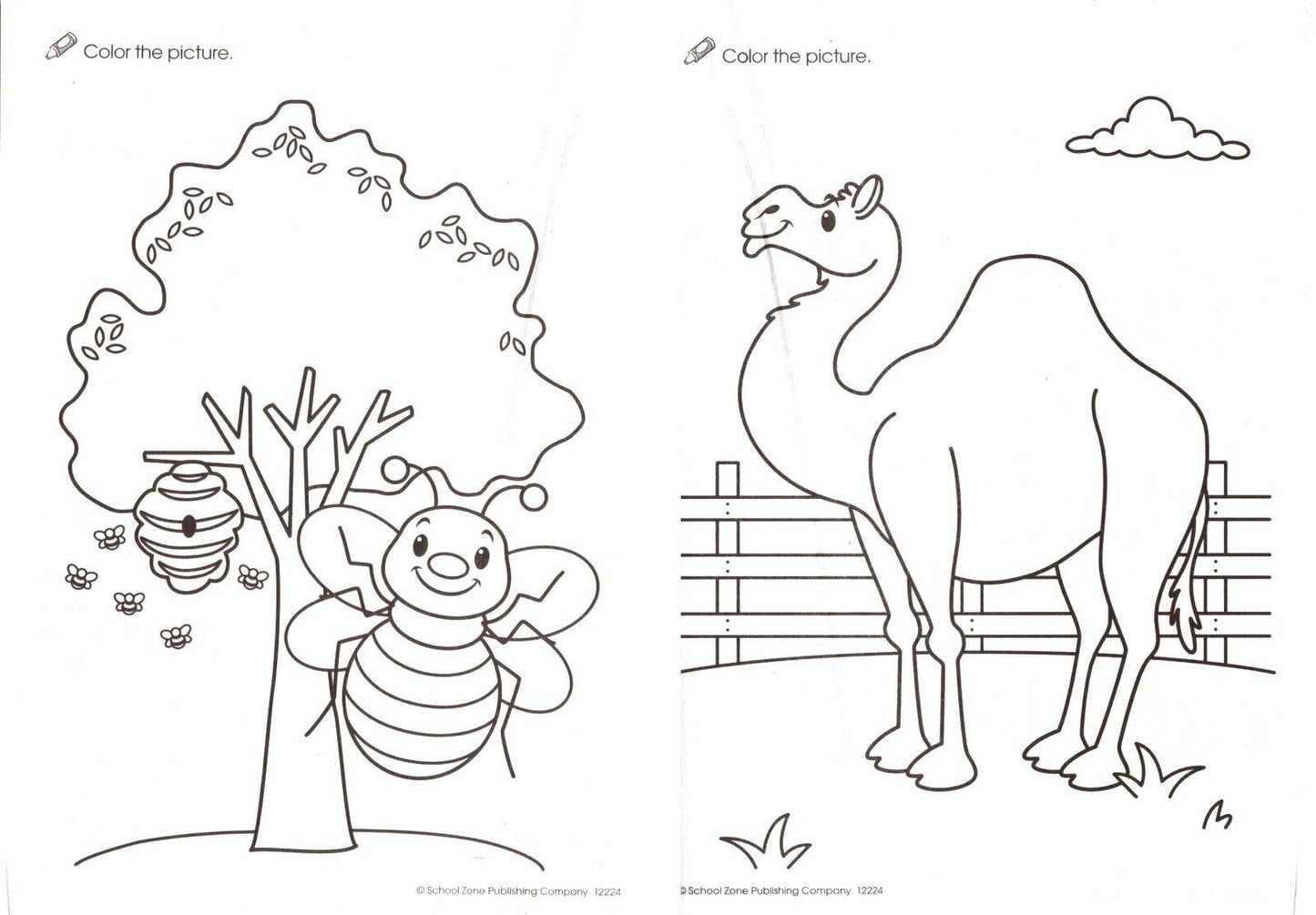 On the Farm - Coloring Book + Award Stickers and Charts
