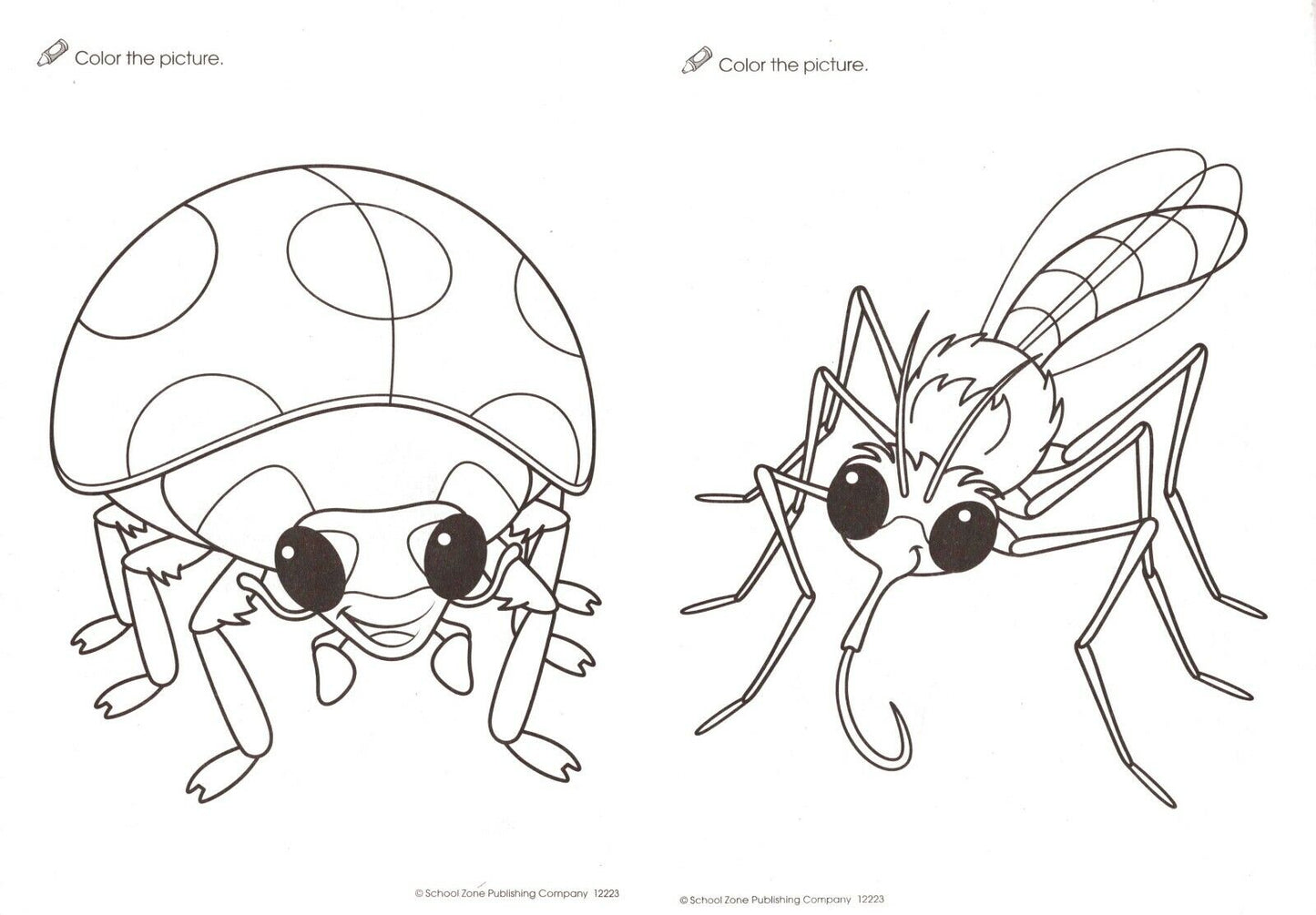 Under the Sea, Creepy-Crawly, On the Farm - Coloring Book + Award Stickers
