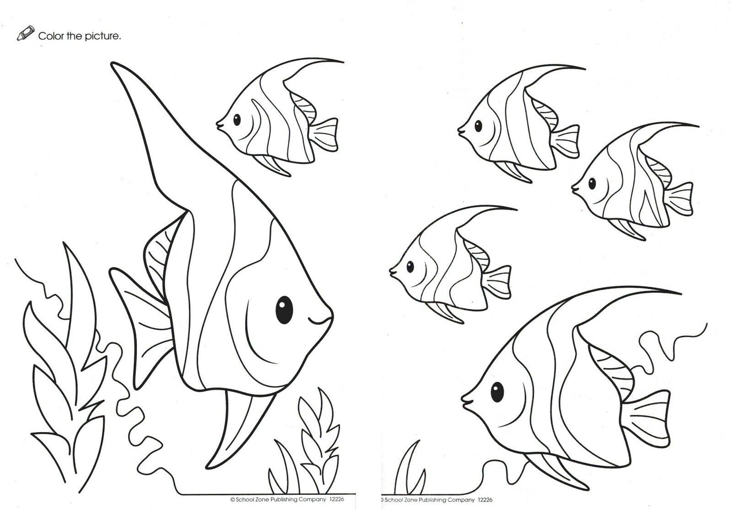 Under the Sea, Creepy-Crawly, On the Farm - Coloring Book + Award Stickers