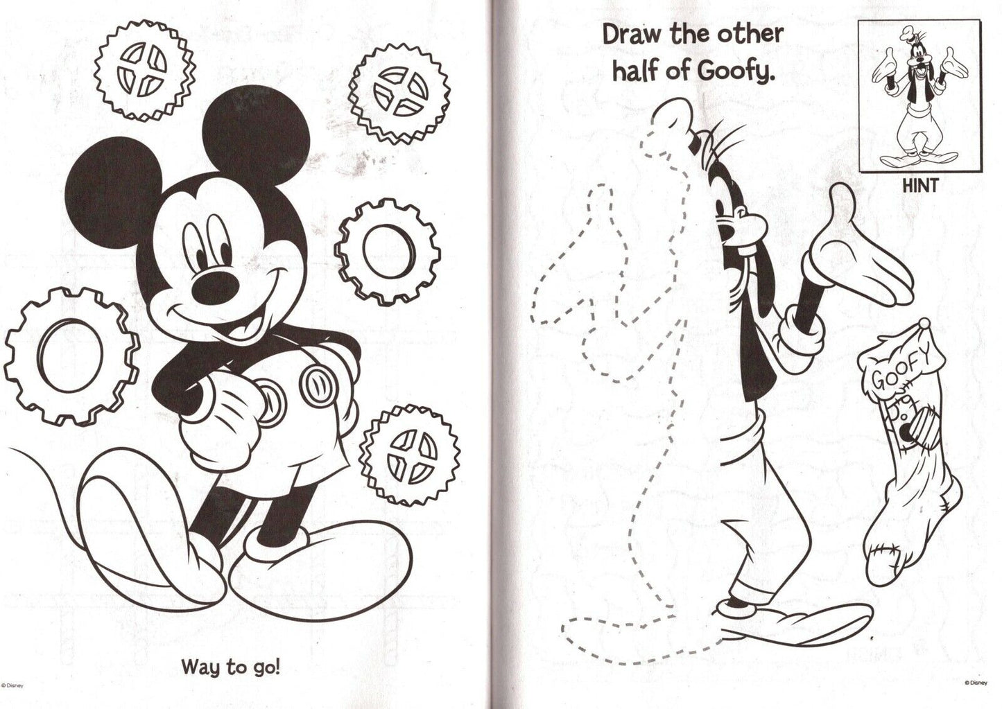 Disney Junior Mickey - Christmas Edition Holiday - Jumbo Coloring Book (Set of 2 Books)