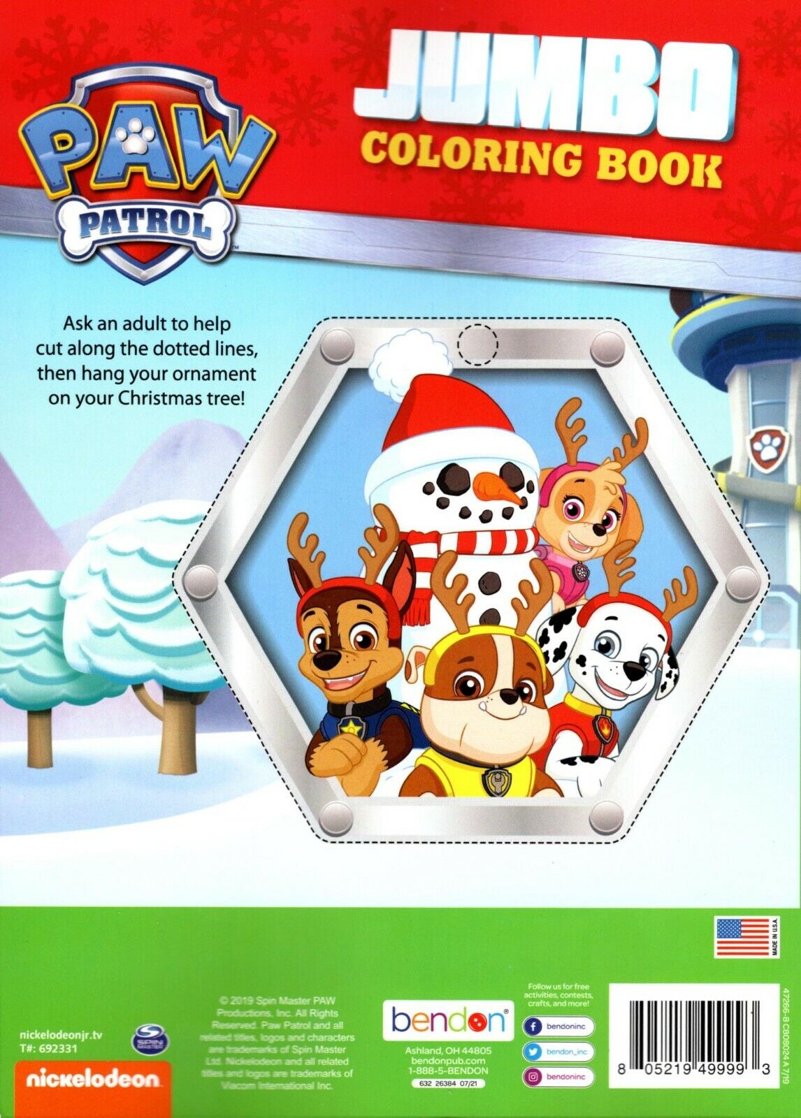 Paw Patrol - Jumbo Coloring & Activity Book - Pop-Tacular Holiday Helpers+ Stickers