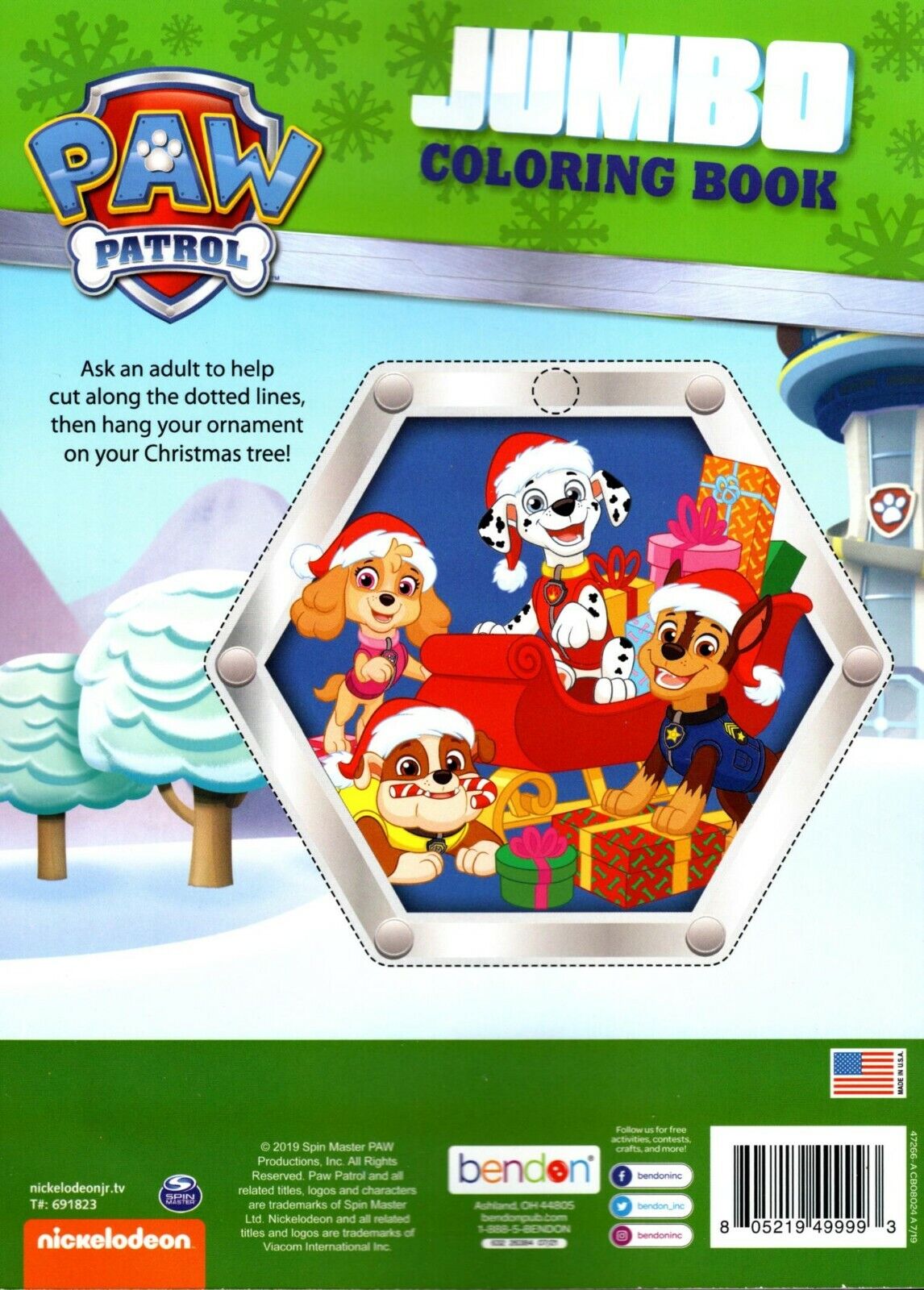 Paw Patrol - Jumbo Coloring & Activity Book - Paw-some Holiday Rescue + Stickers