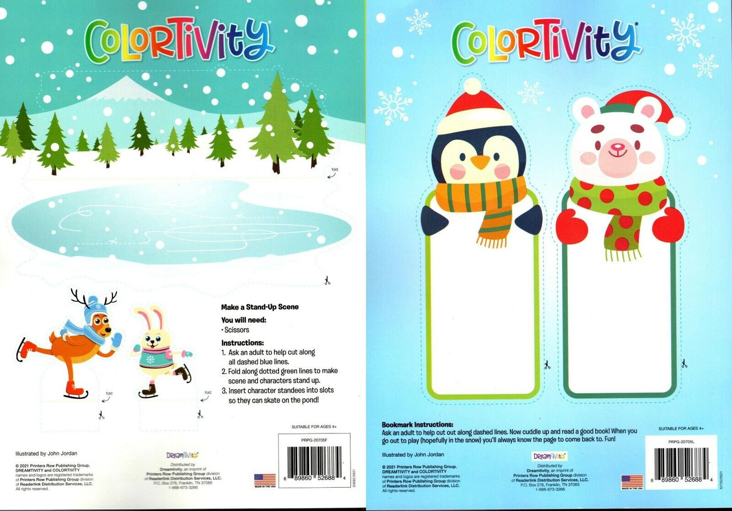 Coloring and Activity Book ~ Beary Cool Fun & Frosty Fun! (Set of 2 Books)