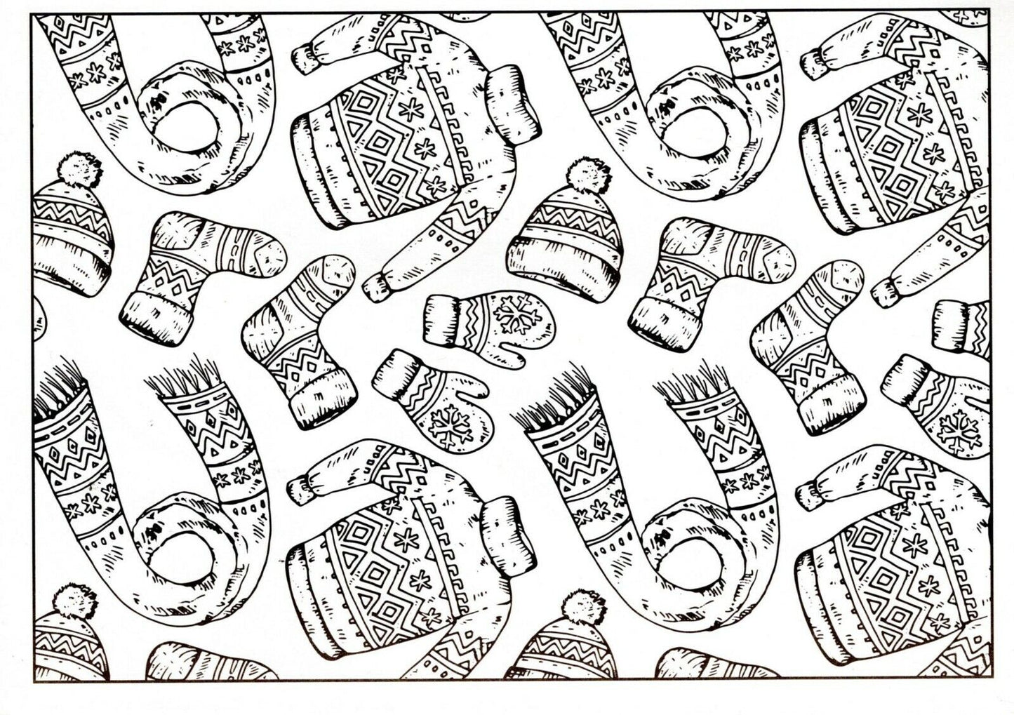 Christmas Holiday - Winter Wonderland - Coloring Books for Adults