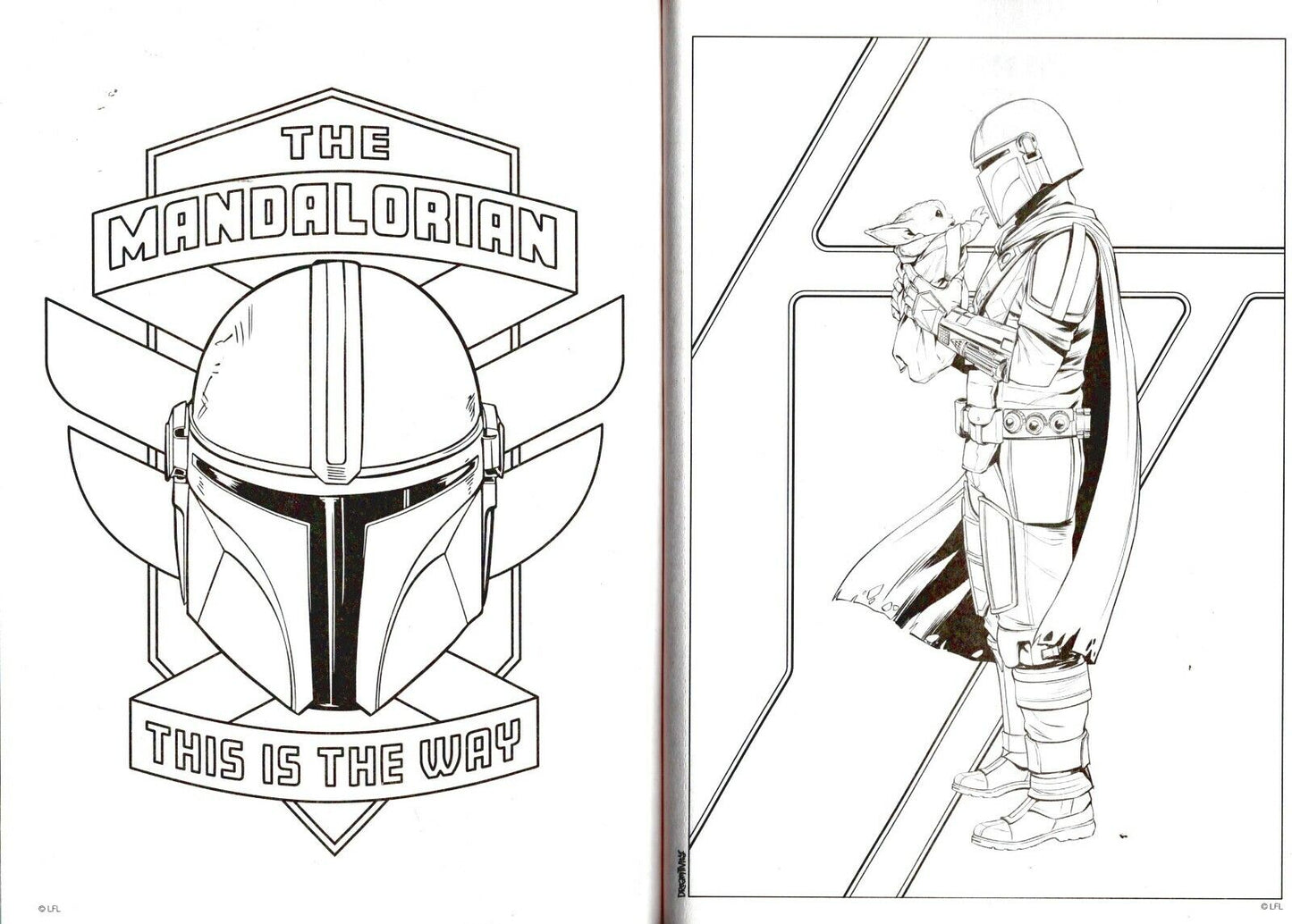Star Wars Mandalorian - Coloring & Activity Book - Little Bounty & Snack Time