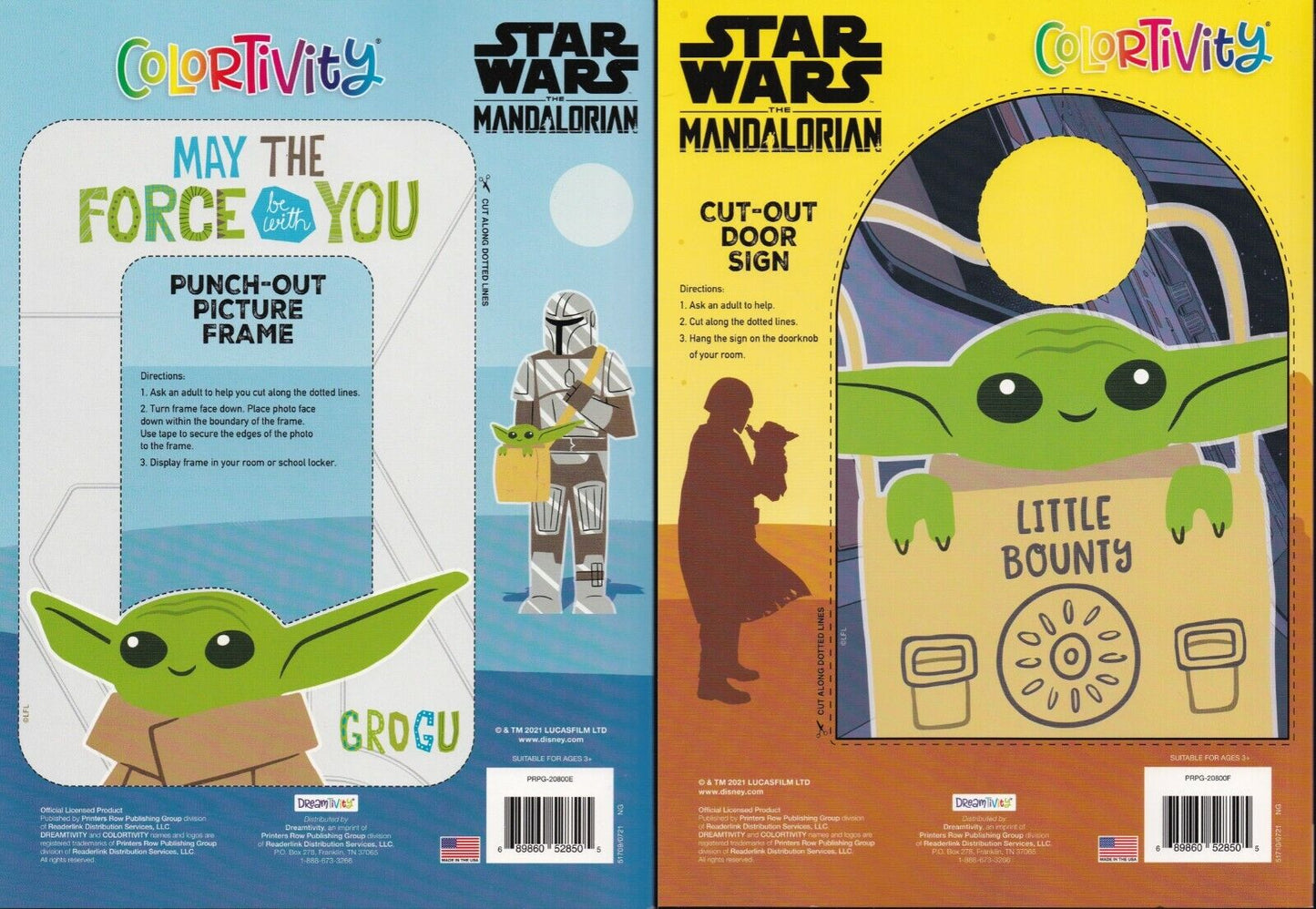 Star Wars Mandalorian - Coloring & Activity Book - Little Bounty & Snack Time