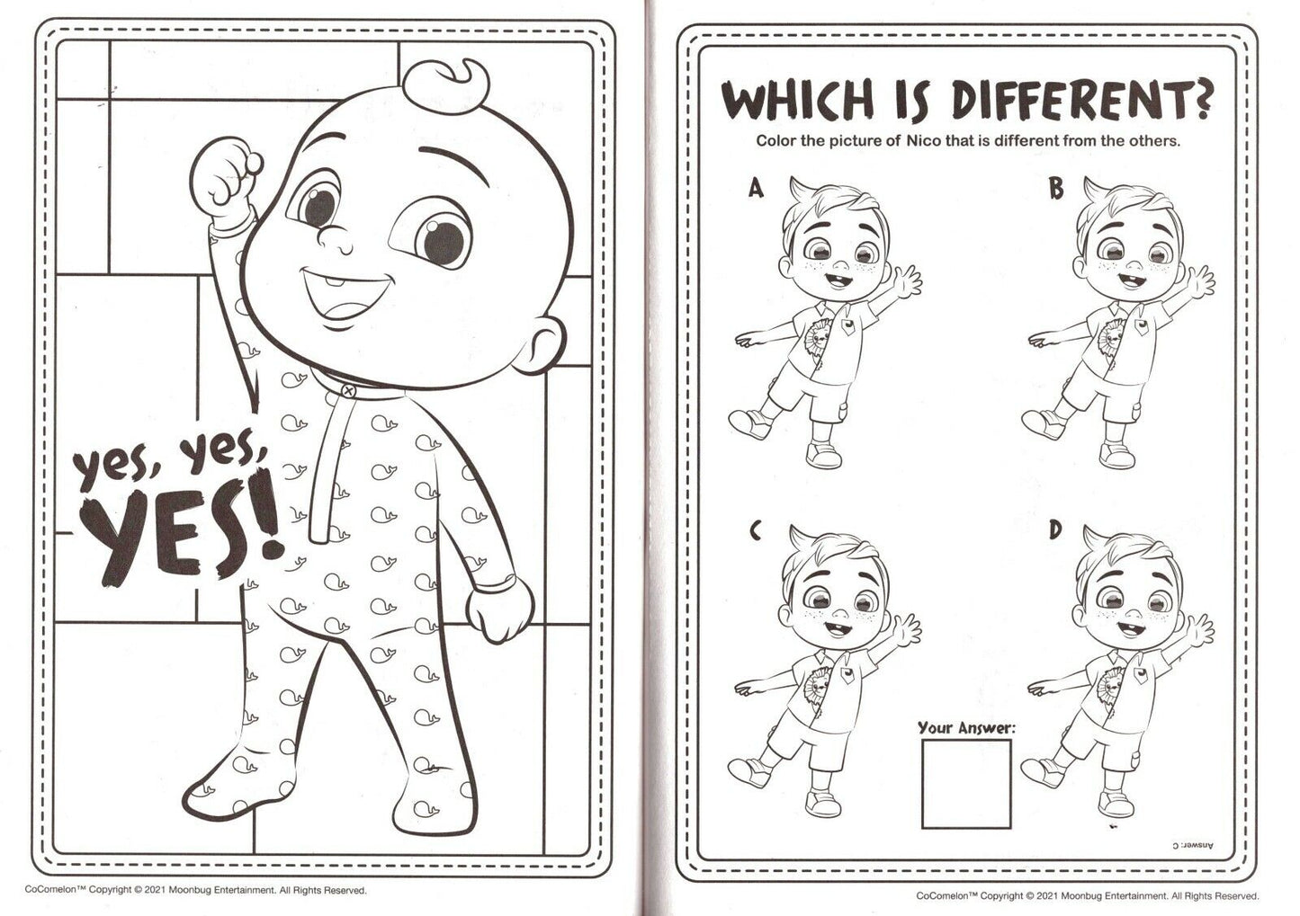 Jumbo Coloring & Activity Book - CoComelon + Award Stickers and Charts