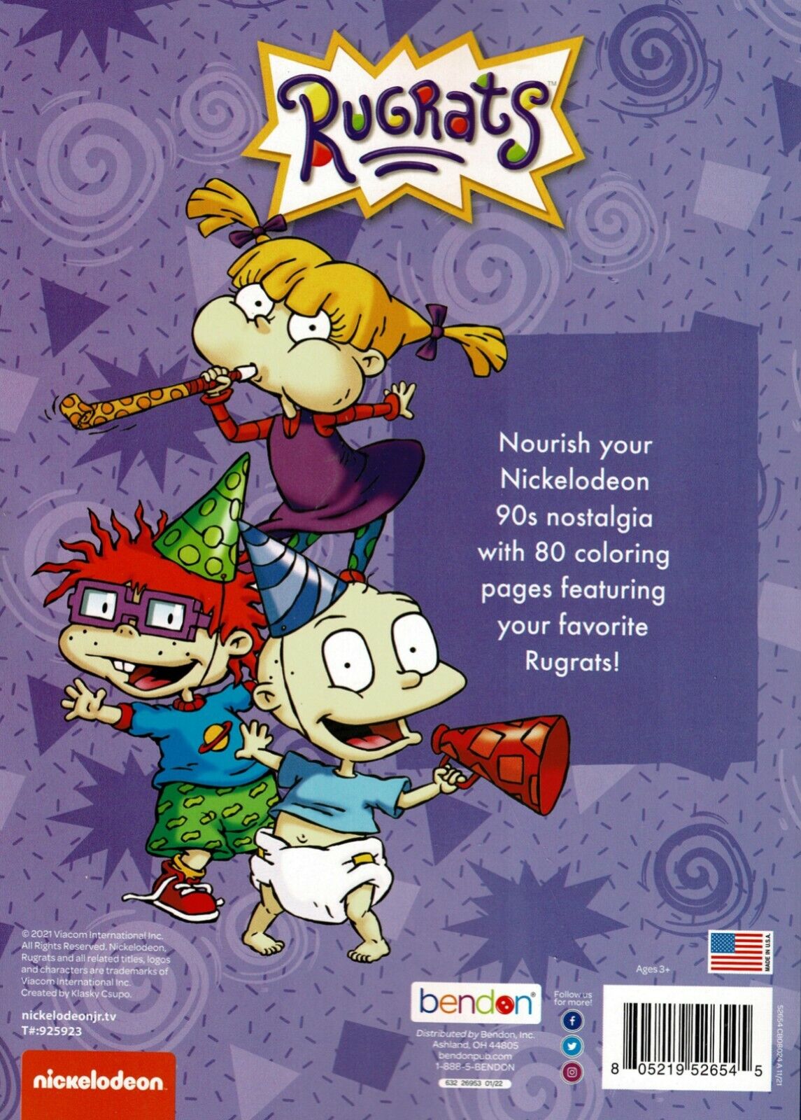 Rugrats - Jumbo Retro Coloring & Activity Book + Award Stickers and Charts