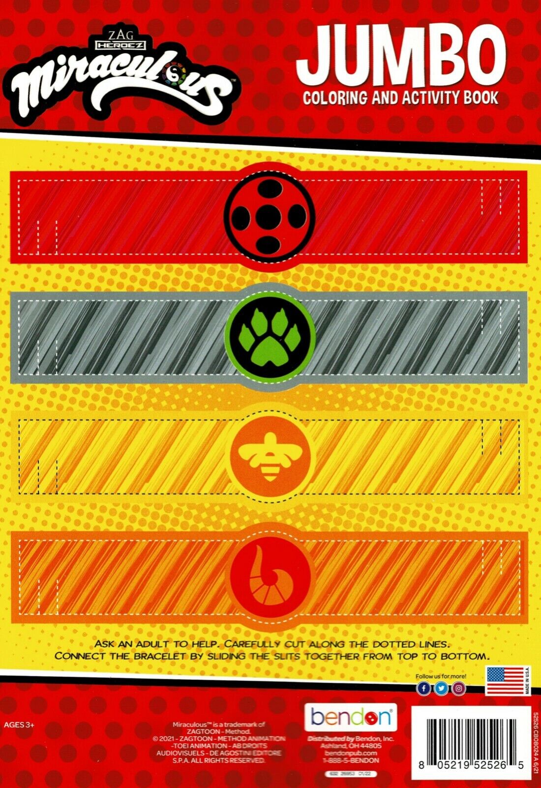 Miraculous - I am My Own Hero - Jumbo Coloring & Activity Book + Award Stickers