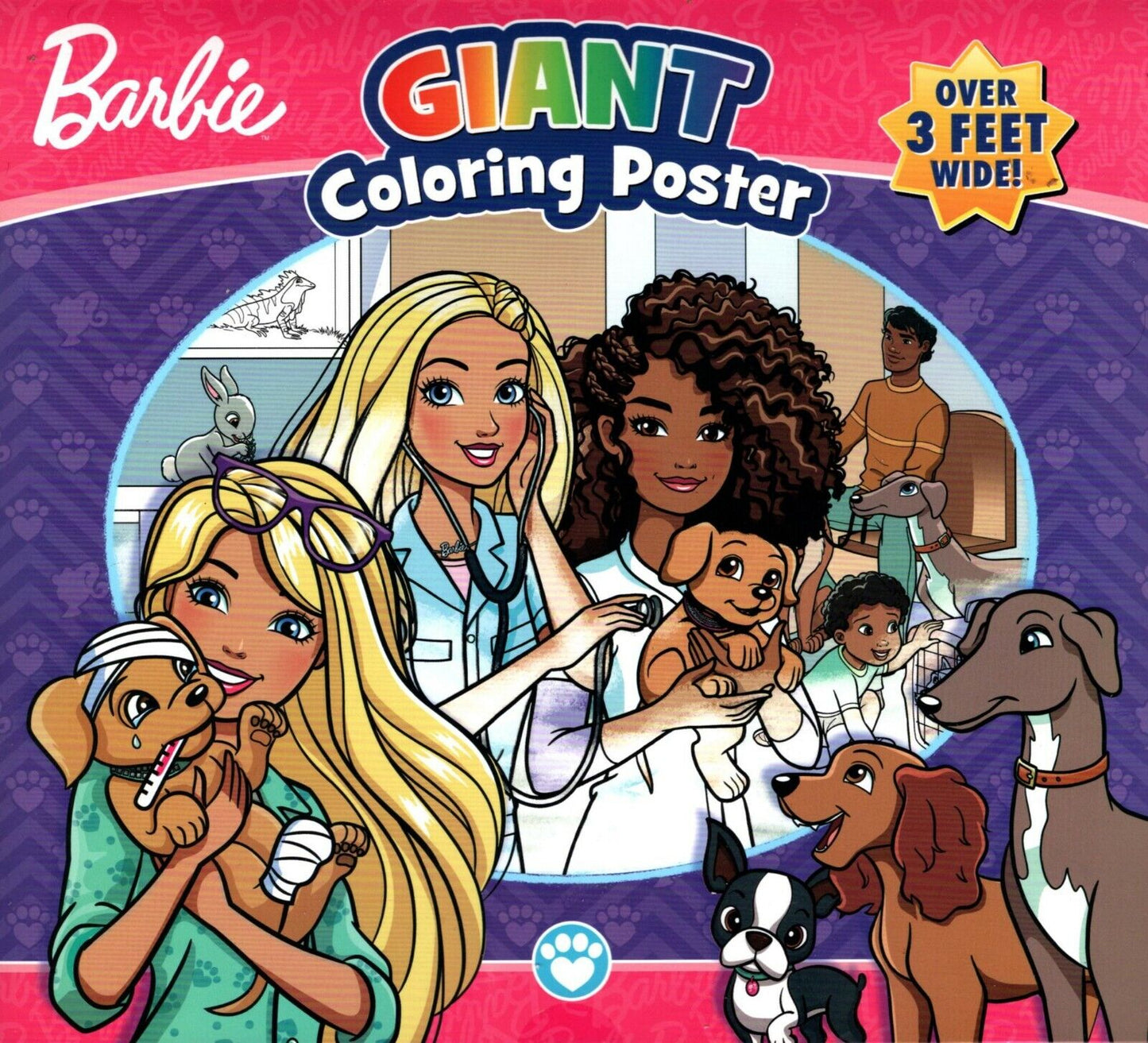Barbie - Giant Coloring Poster - over 3 Feet Wide