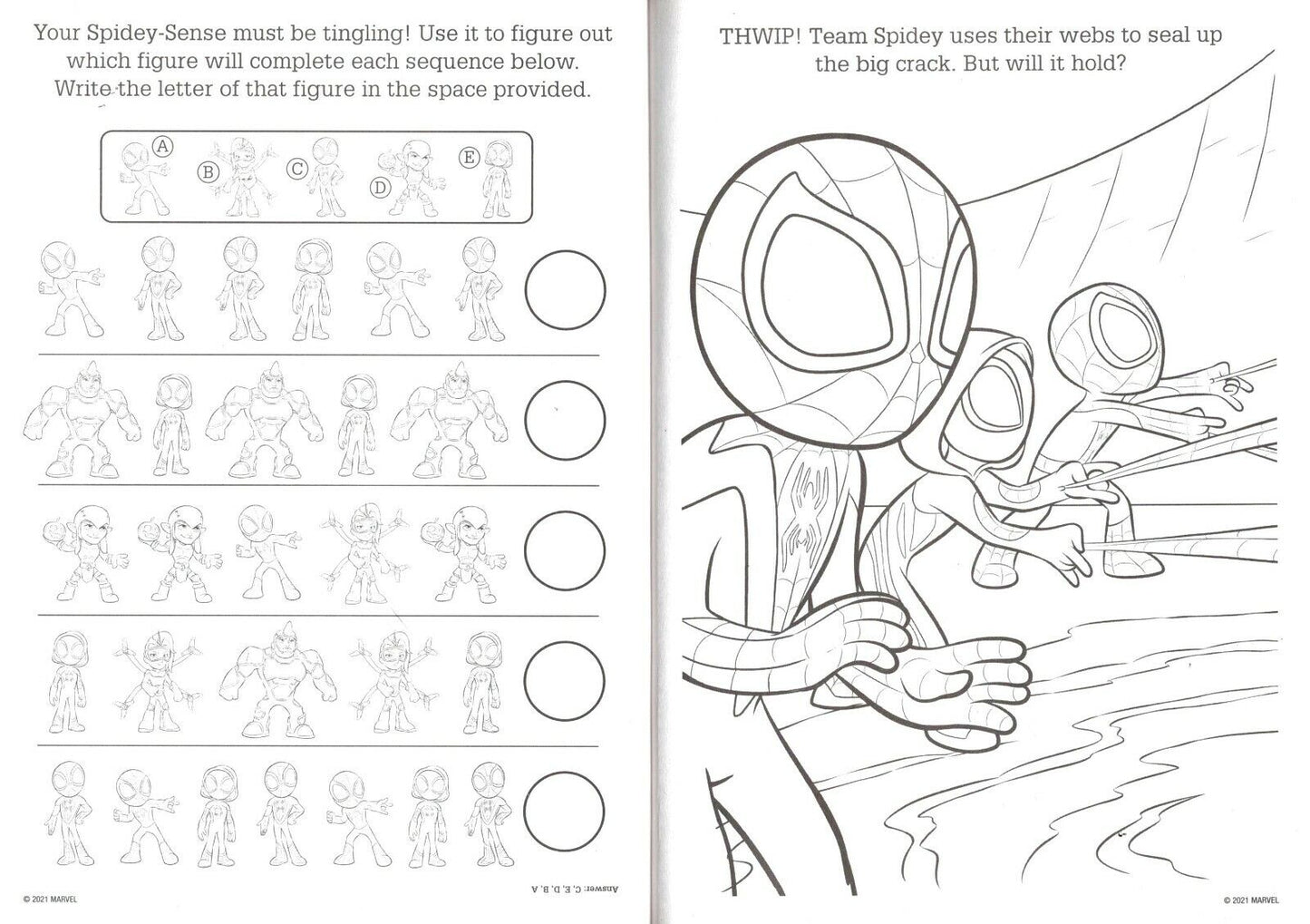 Marvel Spidey and Amazing Friends - Jumbo Coloring & Activity Book - Team Heroes