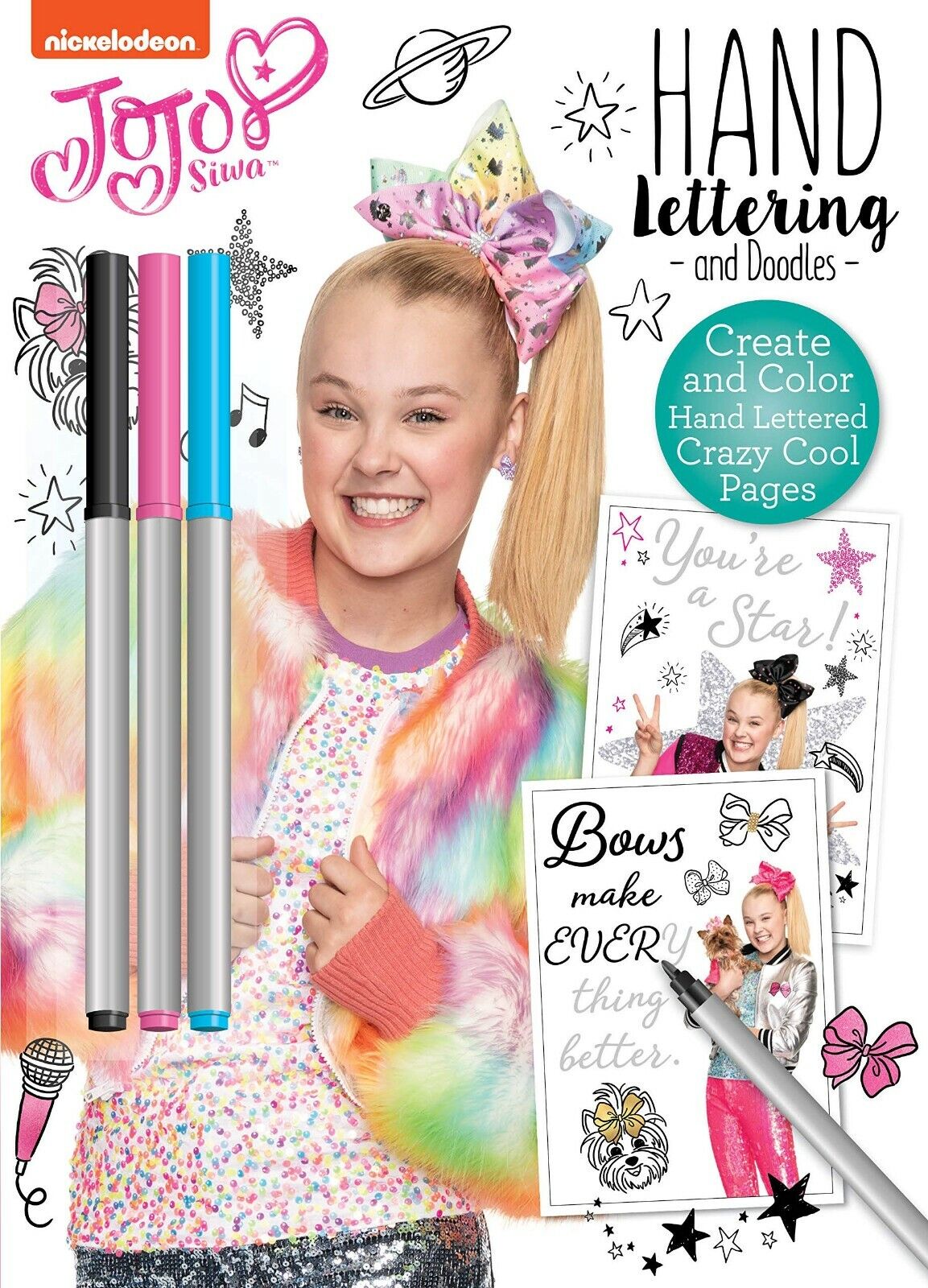 Jojo Siwa Hand Lettering & Doodles Activity & Coloring Book