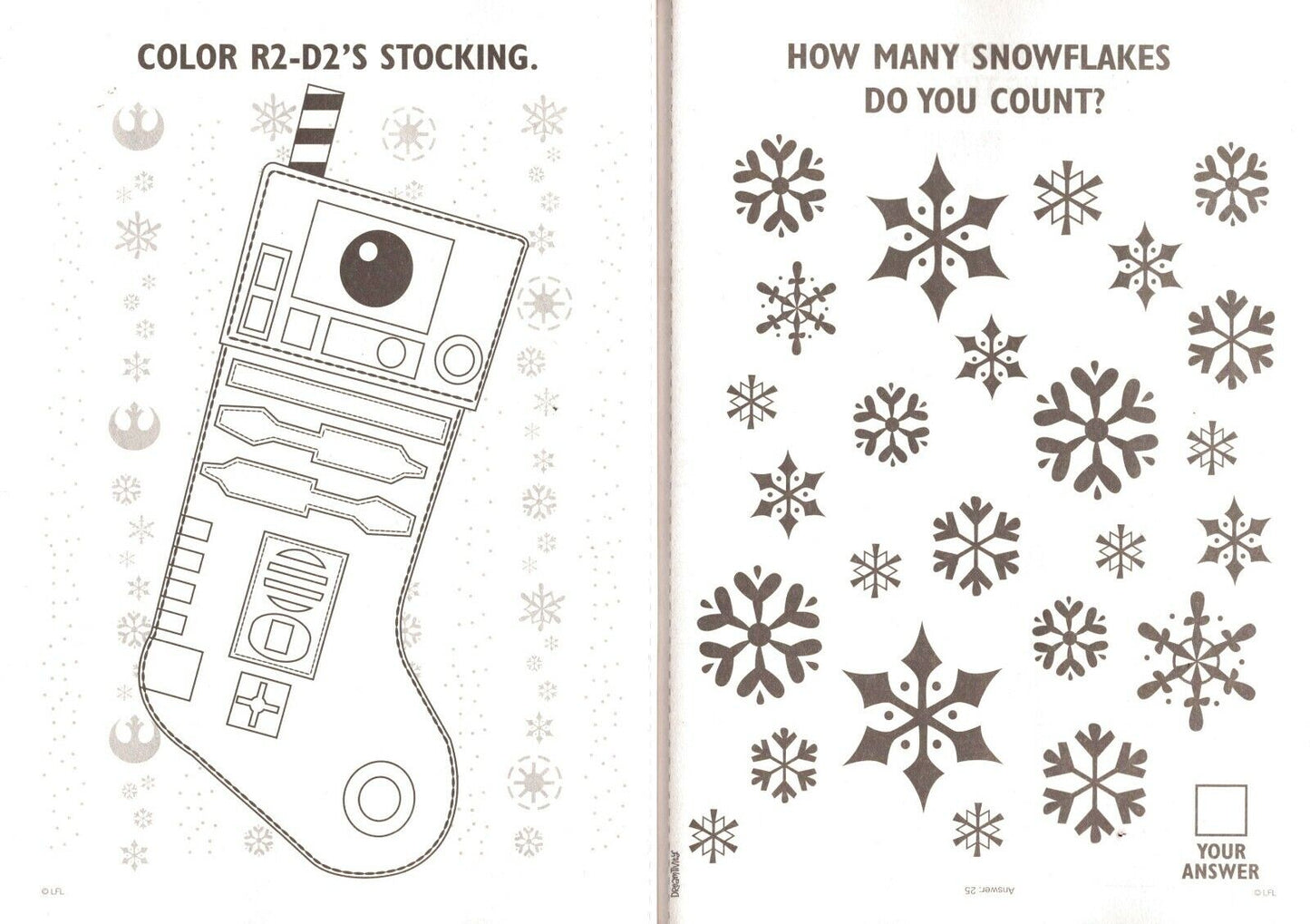 Star Wars - Christmas Holiday Coloring & Activity Book - May Tour Days BB Marry