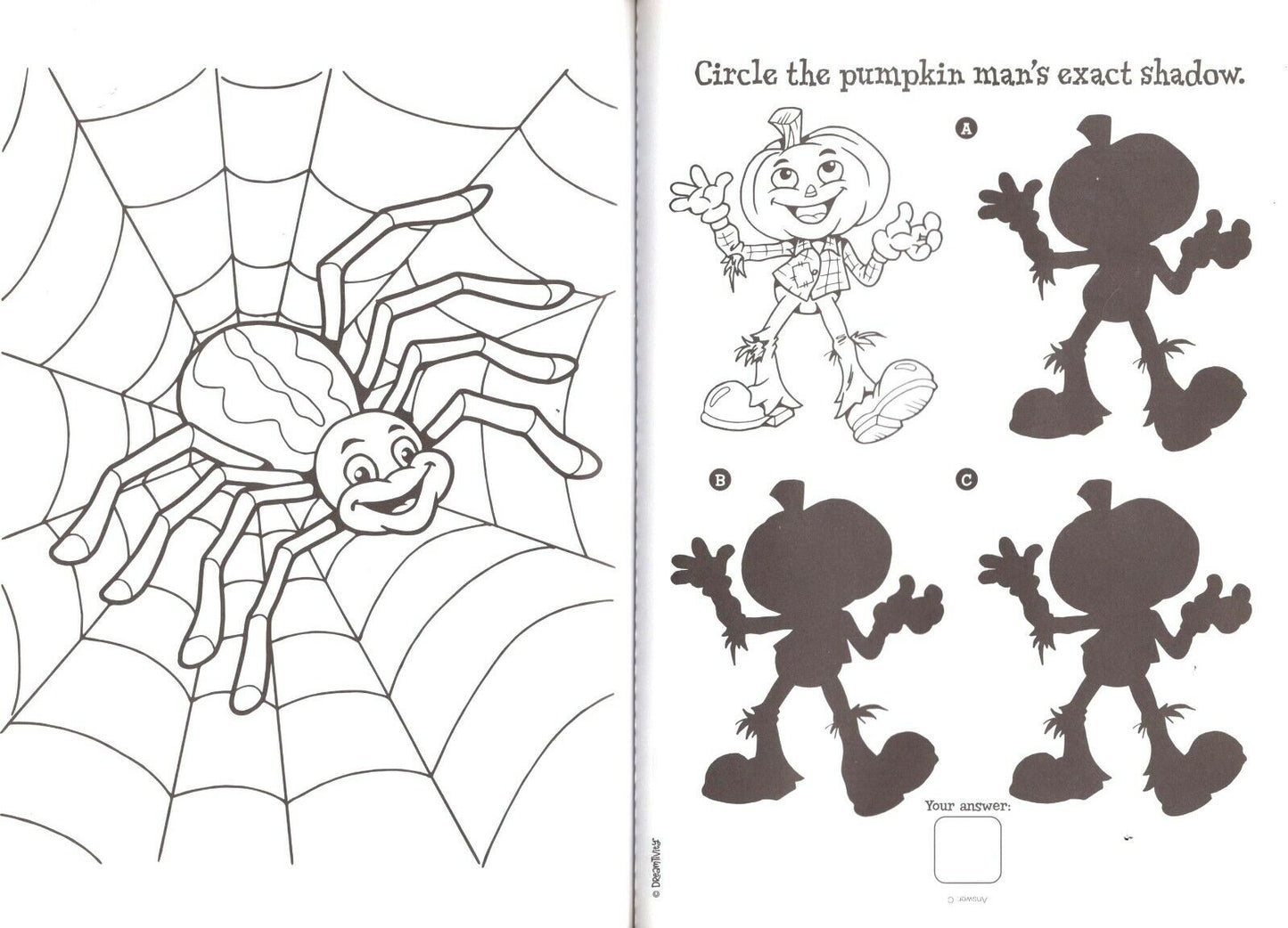 Halloween Book - Coloring and Activity Book ~ Pumpkin Pals & Boo to You!