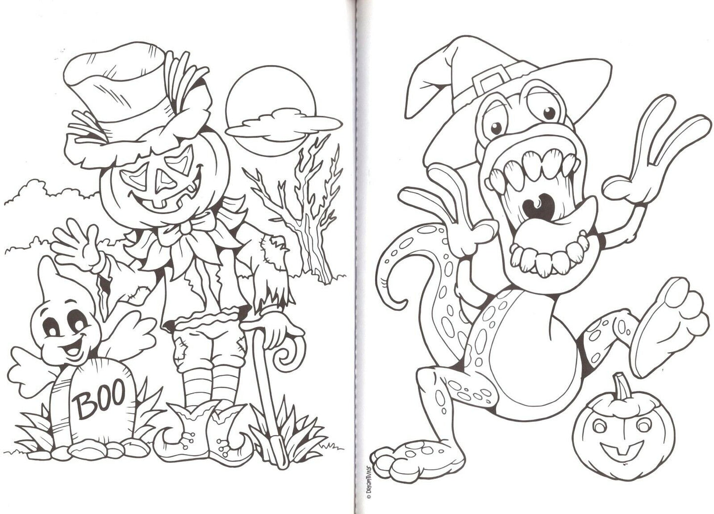 Halloween Book - Coloring and Activity Book ~ Pumpkin Pals & Boo to You!