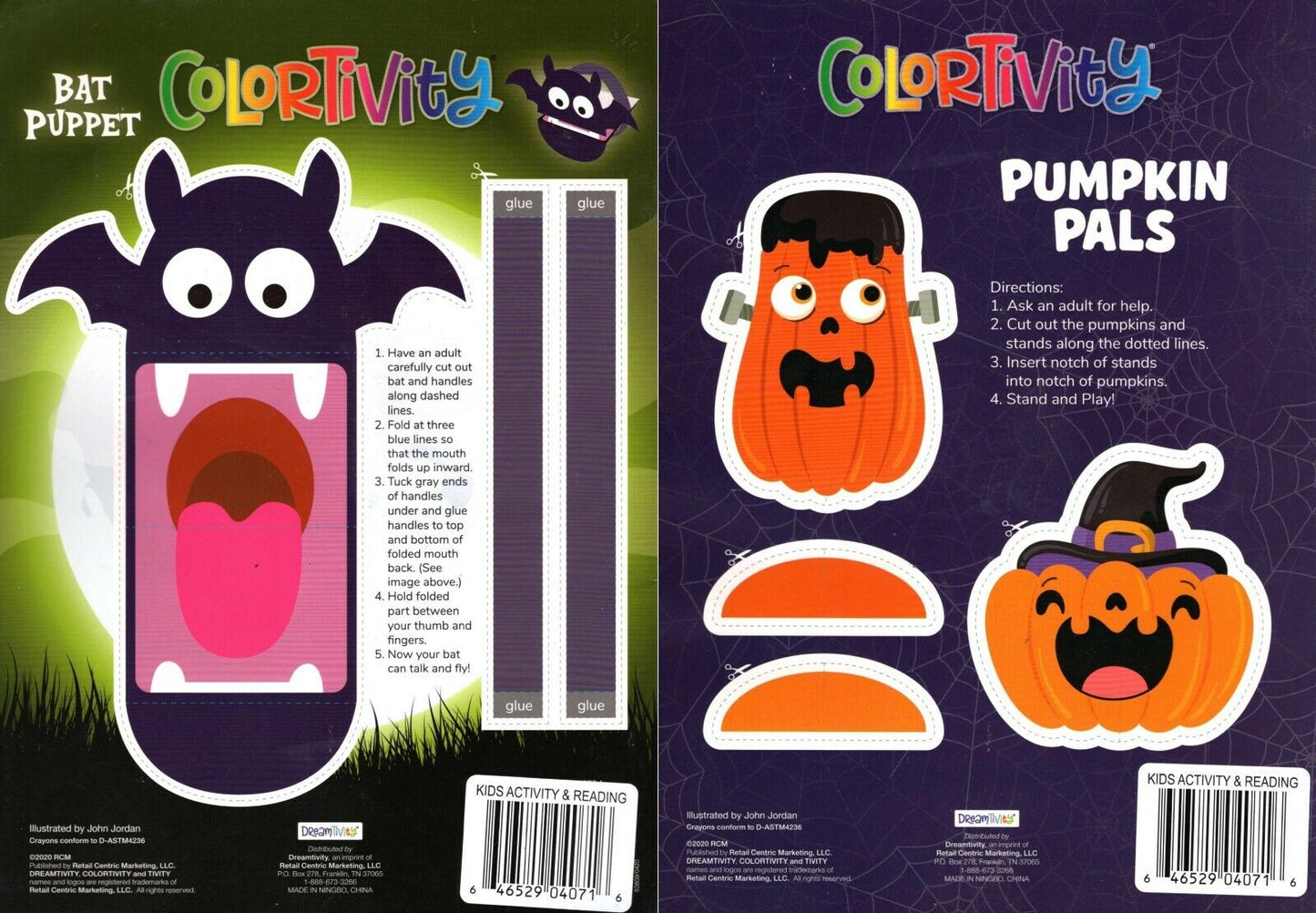 Halloween Book - Coloring and Activity Book ~ Pumpkin Pals & Boo to You!