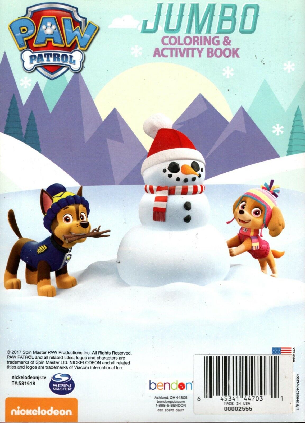 Nickelodeon Paw Patrol - Jumbo Coloring & Activity Book - Here We Snow