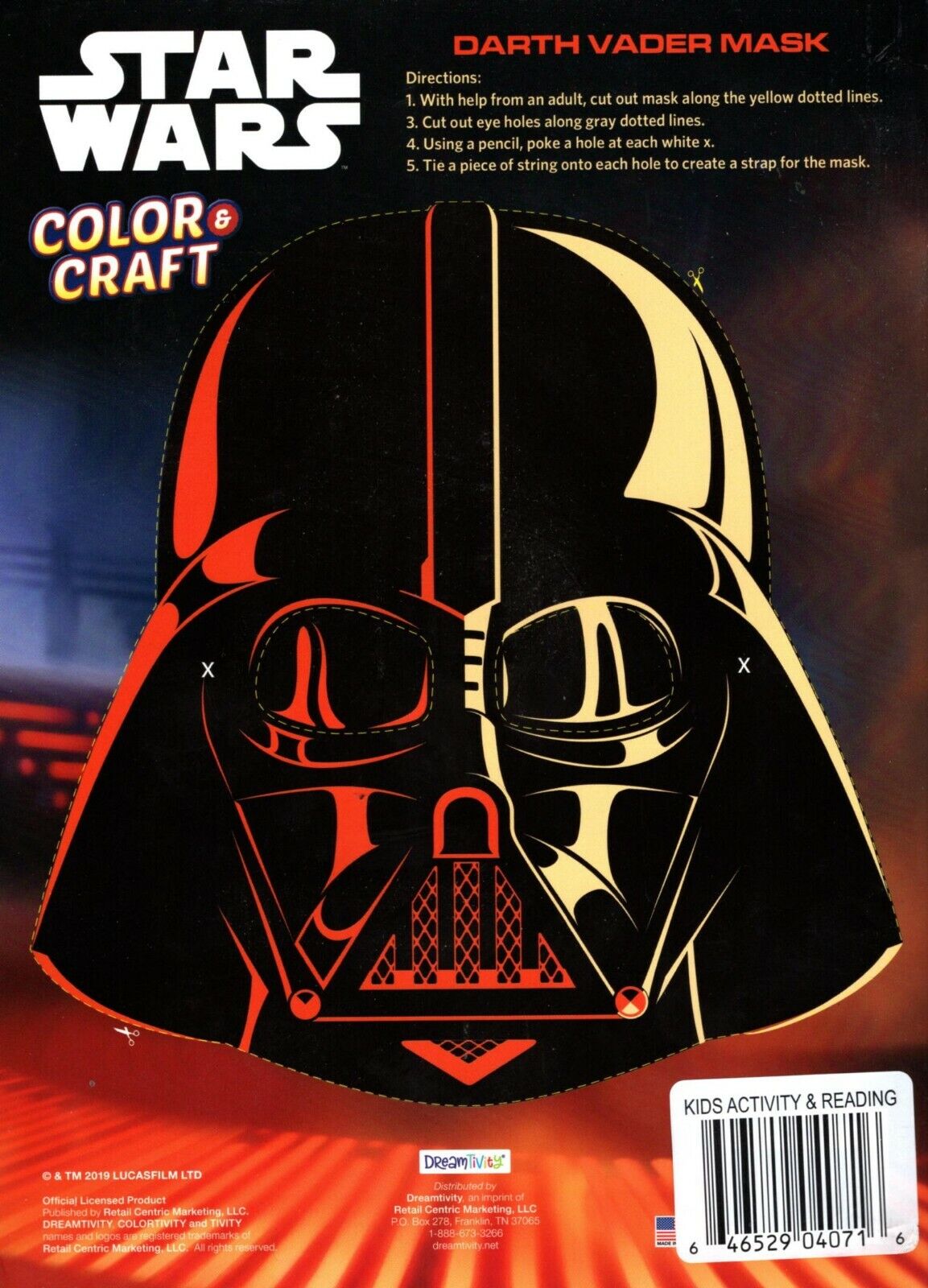 Star Wars - Coloring & Craft Book - Darth Vader + Award Stickers and Charts