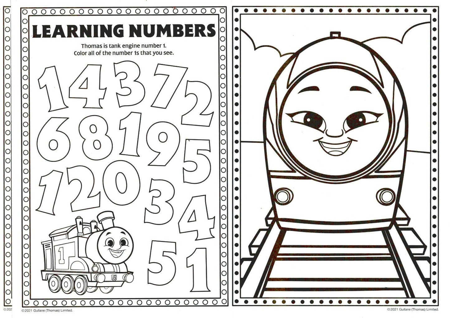 Tomas & Friends - Full Steam Ahead - Jumbo Coloring & Activity Book 80 pages