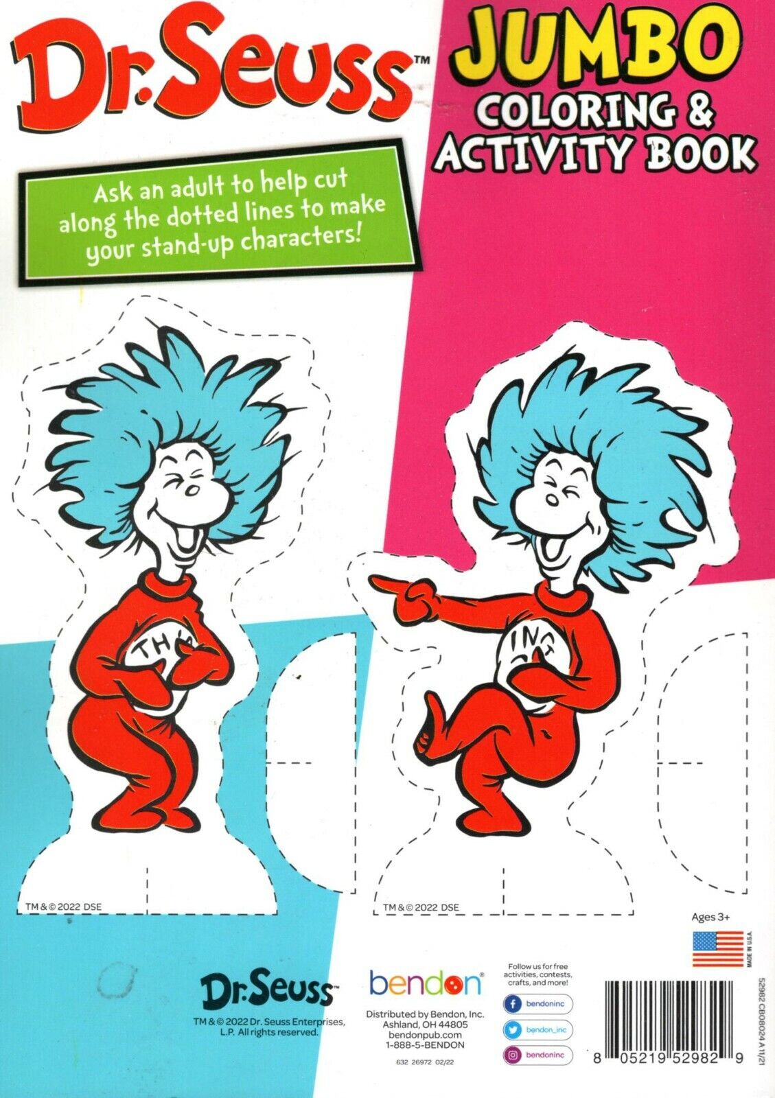 Dr.Seuss - Jumbo Coloring and Activity Book 80 Pages + Award Stickers and Charts