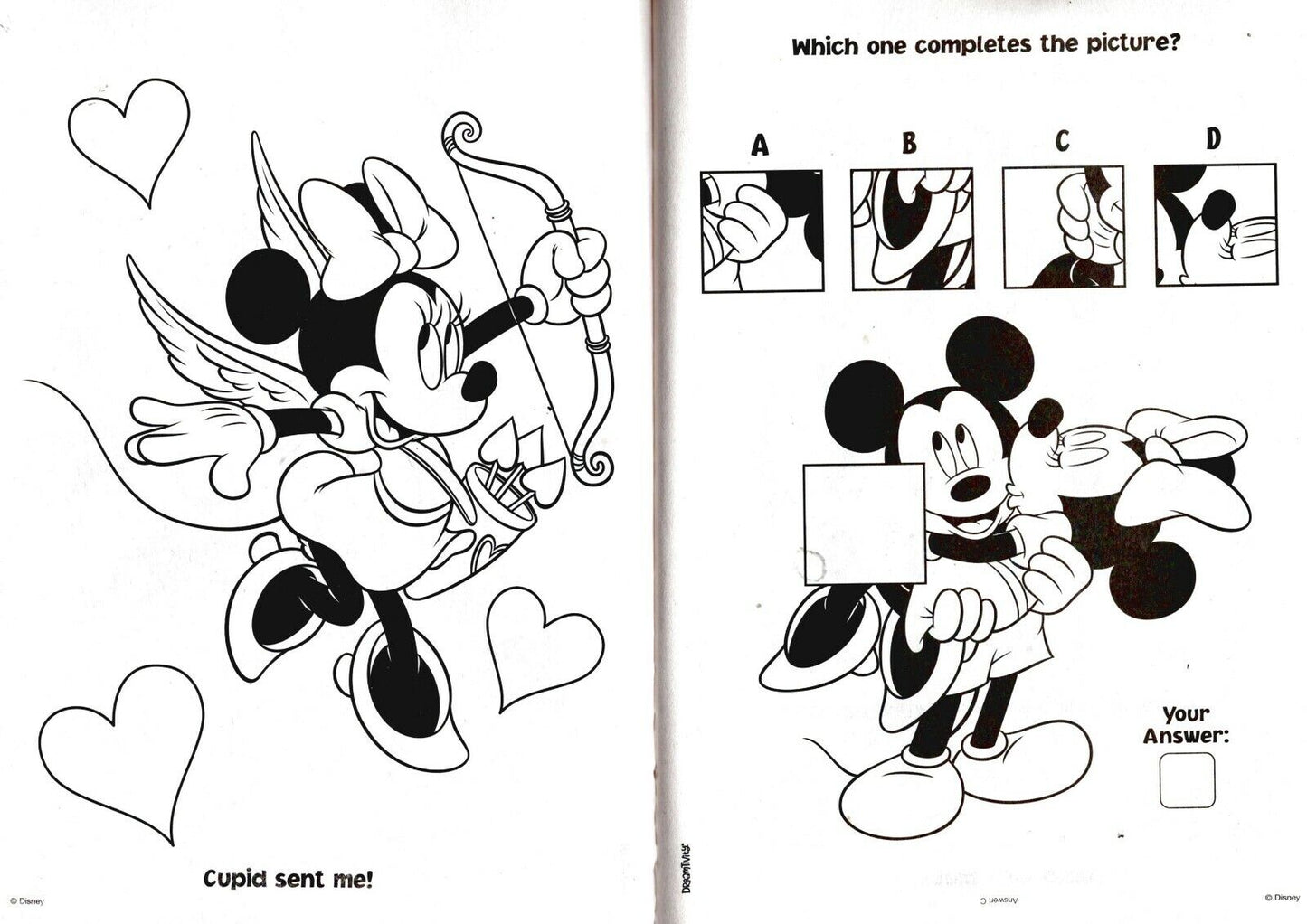 Mickey & Friends - Happy Valentine - Jumbo Coloring & Activity Book + Sticker