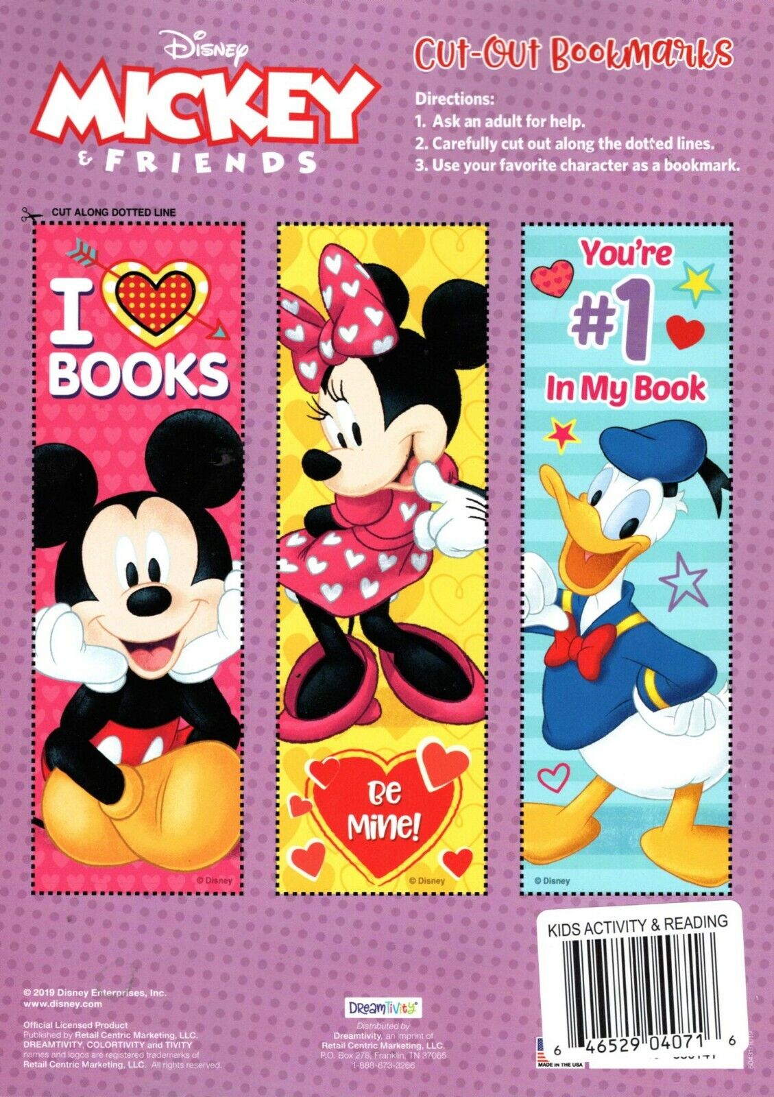 Mickey & Friends - Happy Valentine - Jumbo Coloring & Activity Book + Sticker