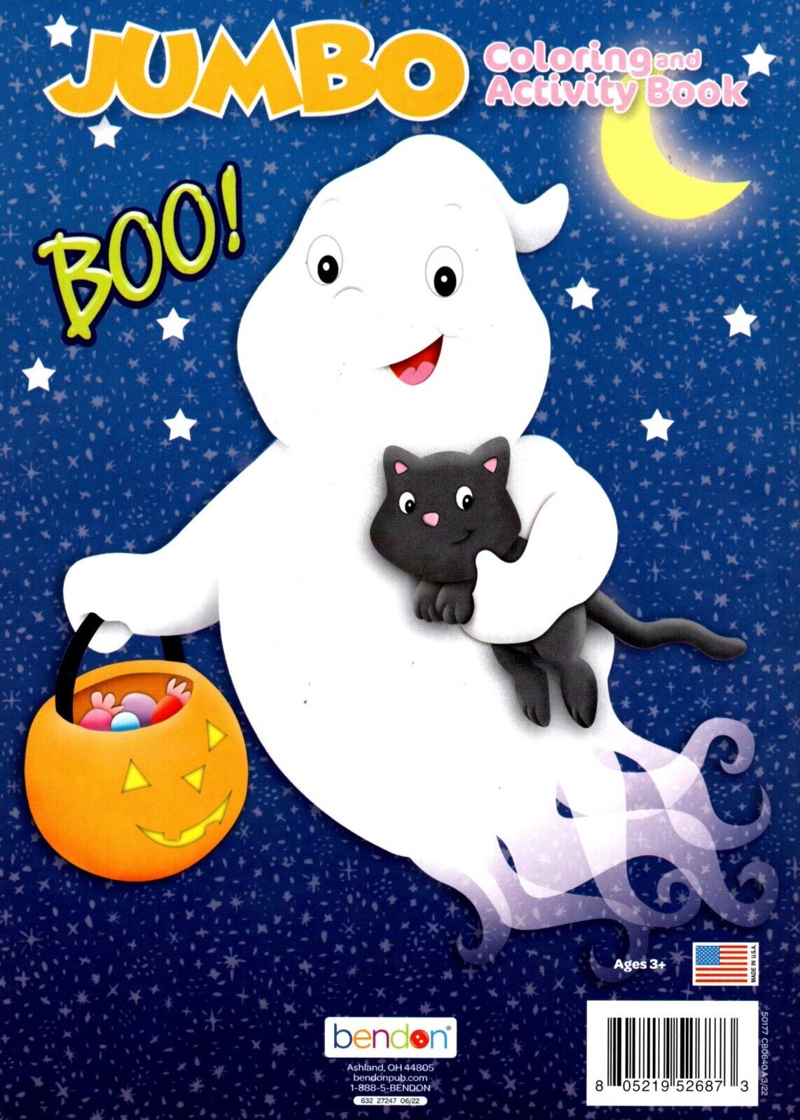 Boo! - Halloween Jumbo Coloring & Activity Book + Award Stickers and Charts