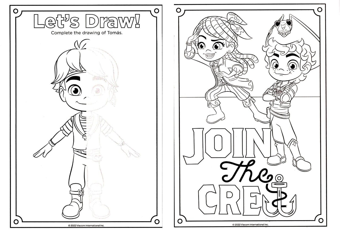 Santiago of the Seas - Jumbo Coloring & Activity Book - X Marks the Spot + Stickers