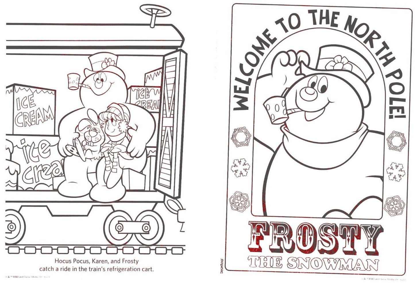 Frosty The Showman - Coloring and Activity Book ~ Welcome to The North Pole