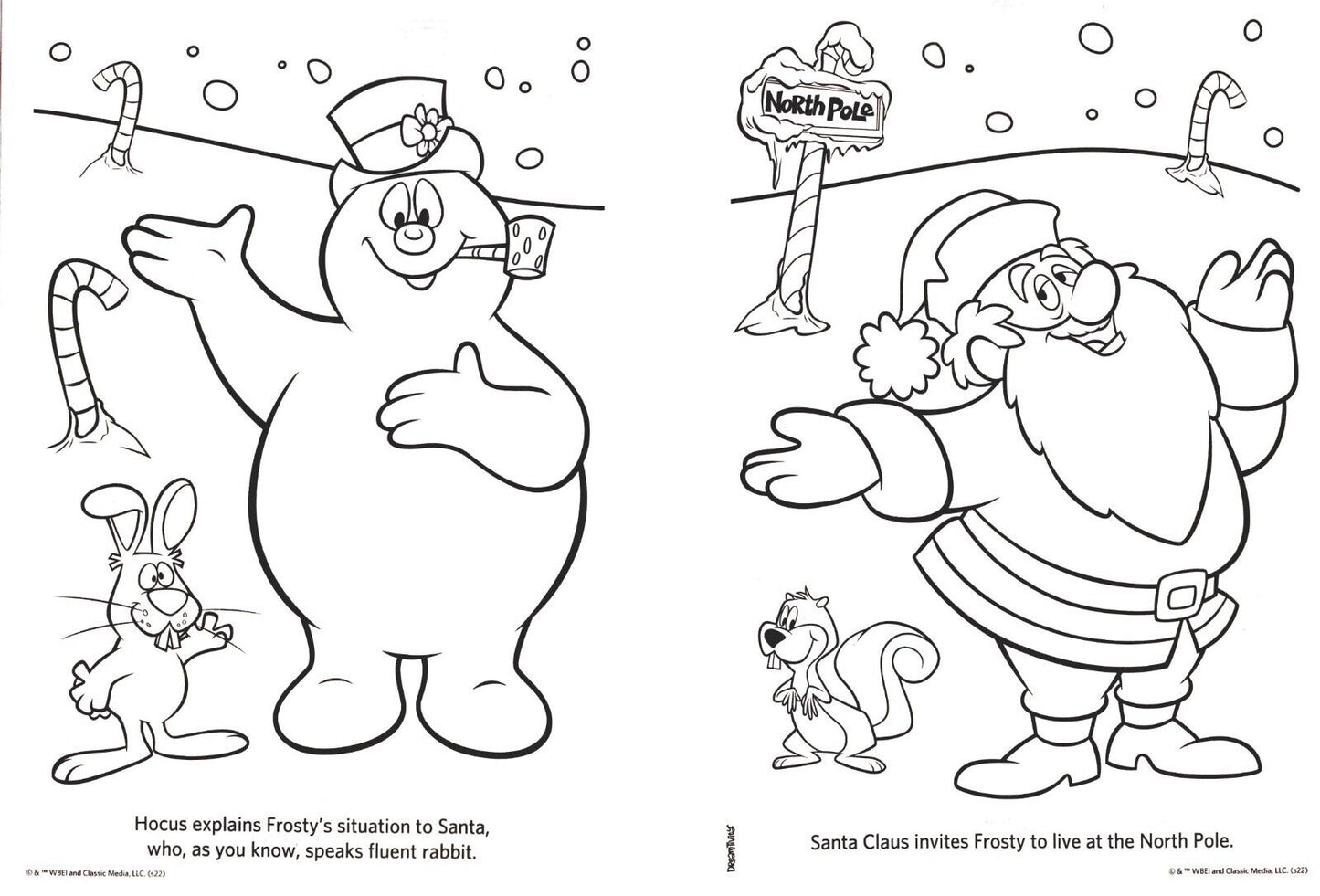 Frosty The Showman - Coloring and Activity Book ~ Welcome to The North Pole