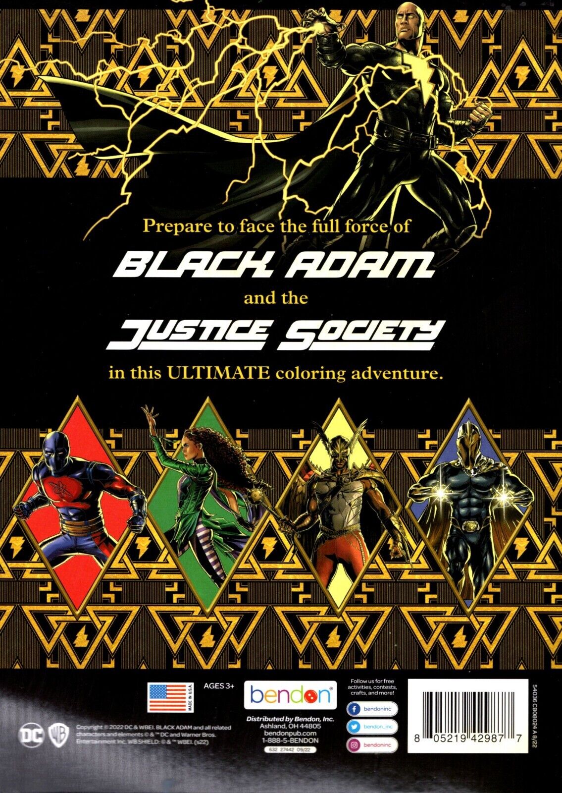 Black Adam - Jumbo Coloring & Activity Book