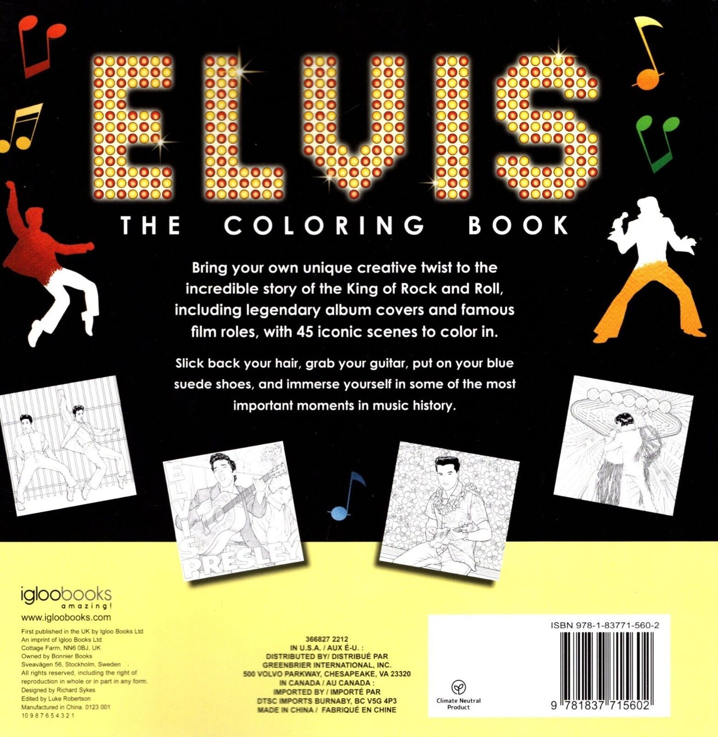 Elvis - The Coloring Book for Adults
