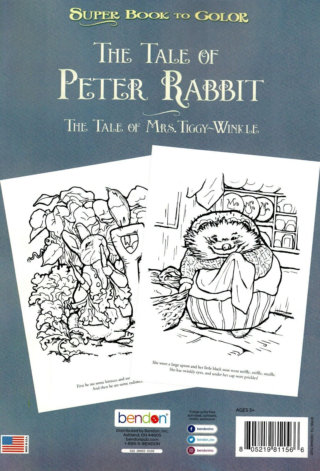 The Tale of Peter Rabbit - Super Book to Color