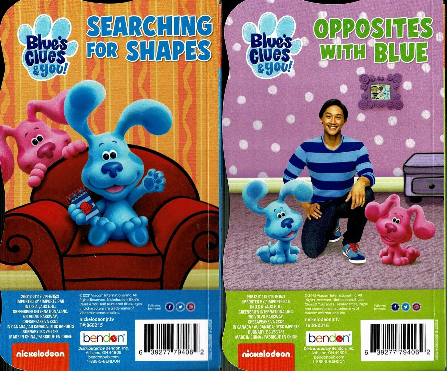 Blue`s Clues & You - Searching for Shapes & Opposites with Blue Children's Books