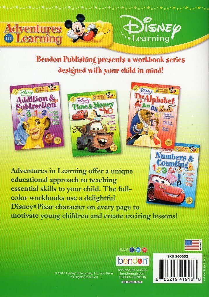 Time and Money - Disney Adventures in Learning Educational Activity Workbook