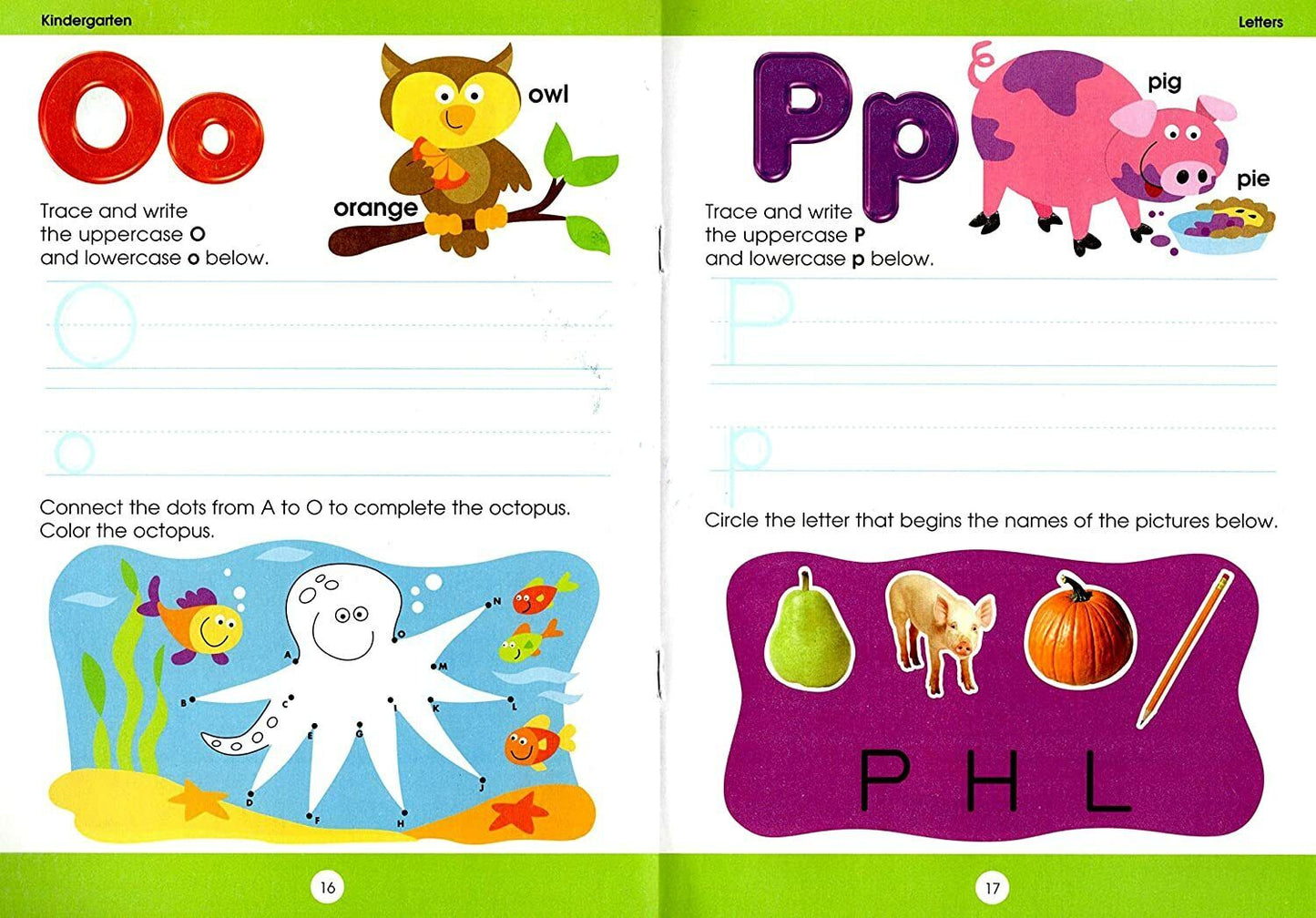 Educational Workbooks Kindergarten - Letters