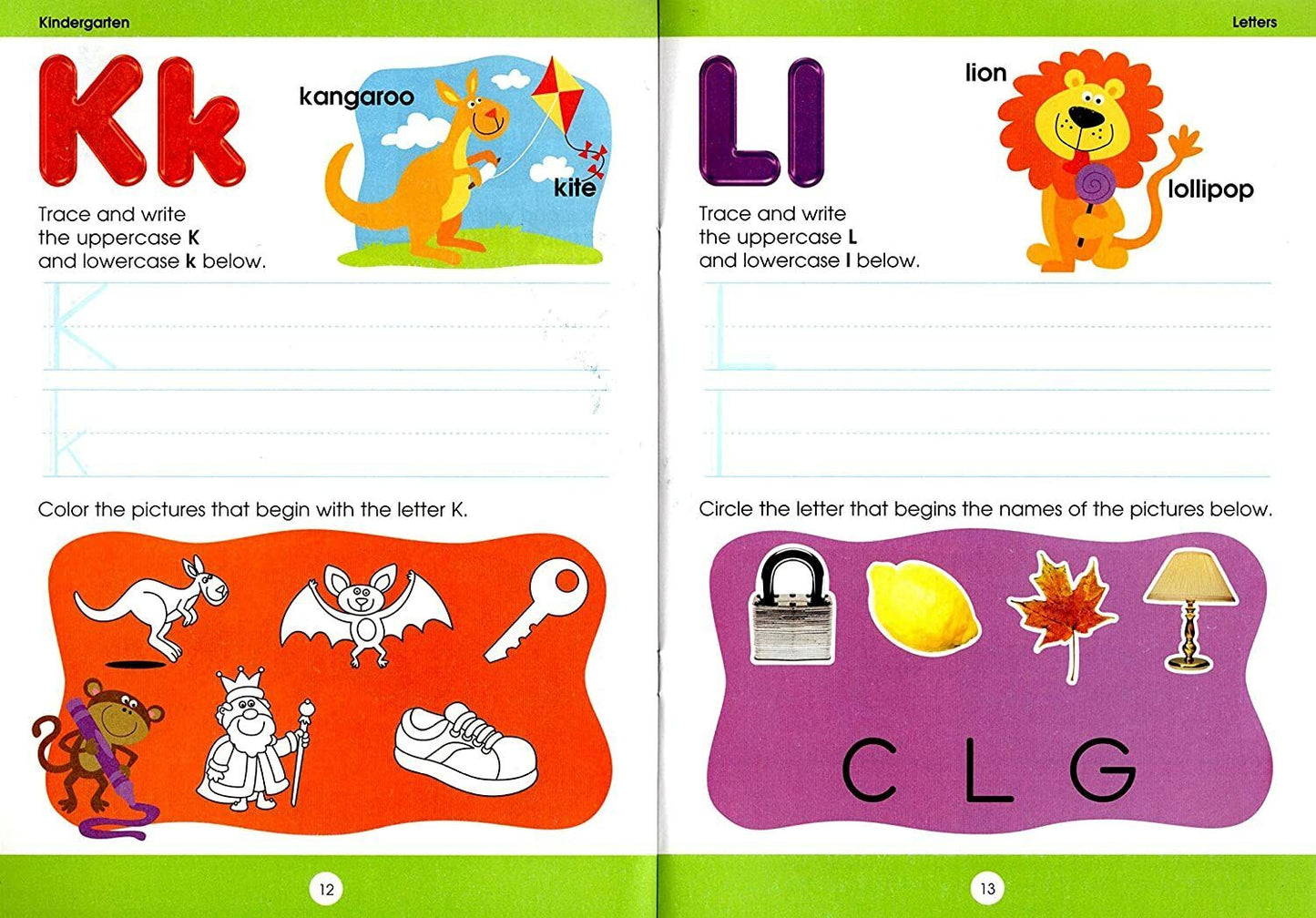 Educational Workbooks Kindergarten - Letters