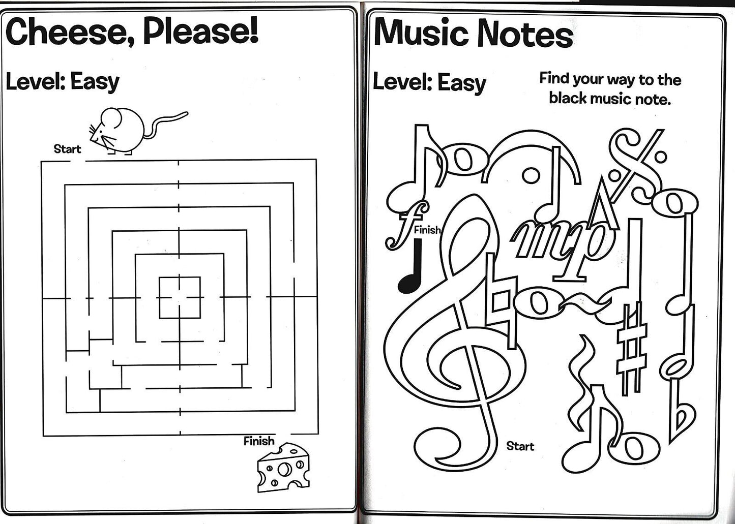 Maze Craze Activity Book for Kids Easy Medium Hard Levels - (Set of 2 Books) v3