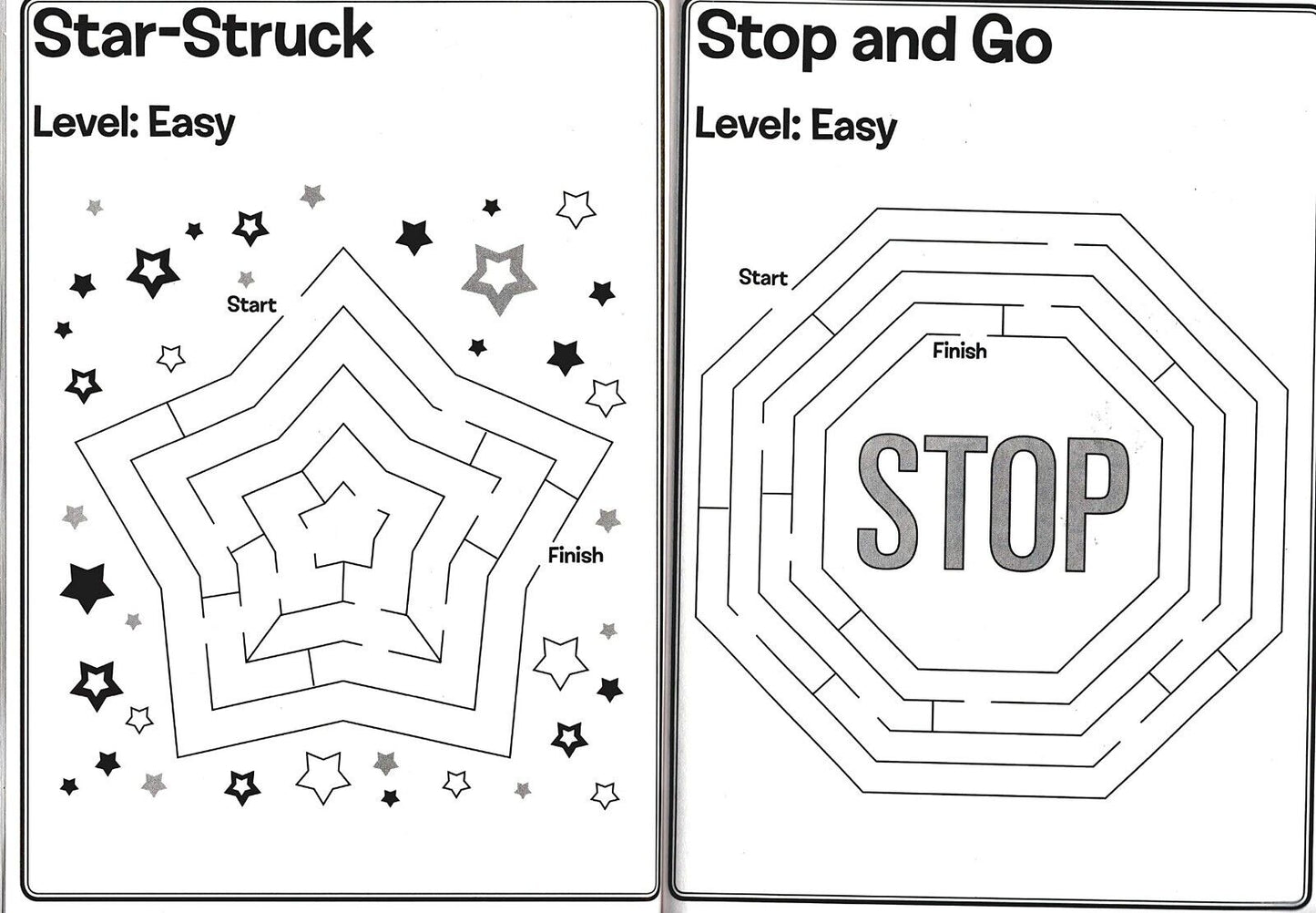 Maze Craze Activity Book for Kids Easy Medium Hard Levels - (Set of 2 Books) v3