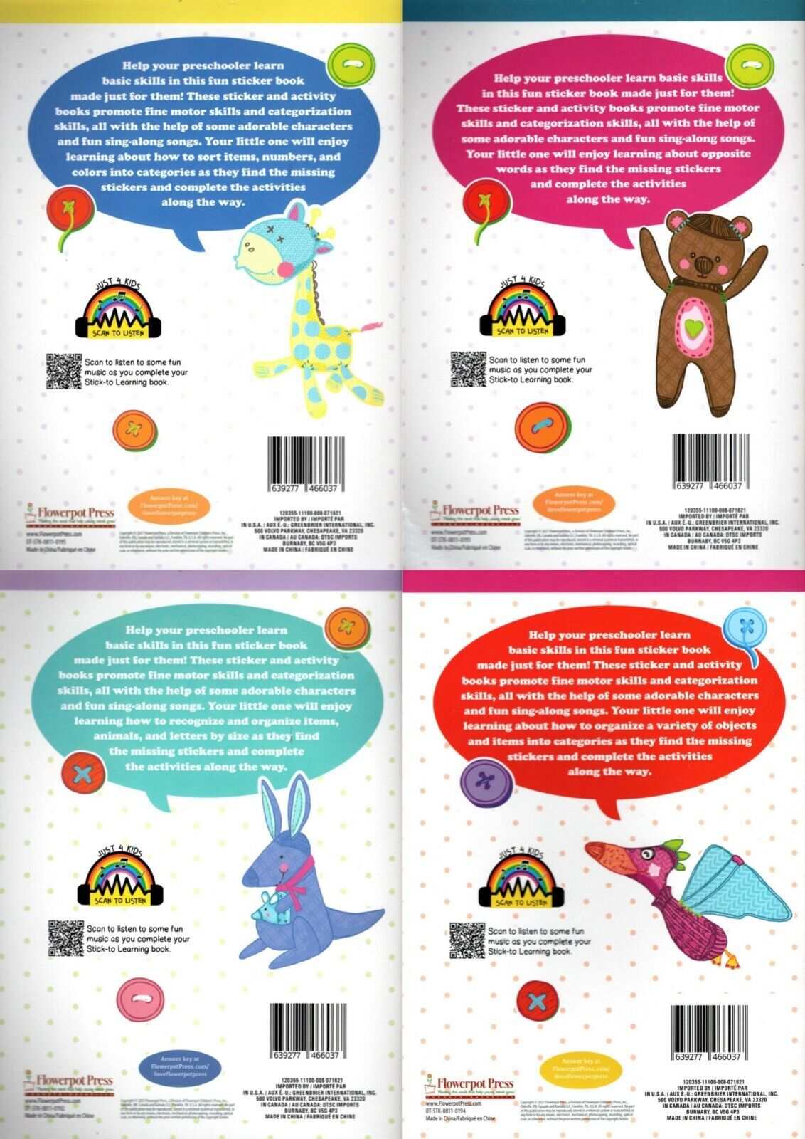 Stick-to Learning - Same or Different, Big or Little, Sorting, Opposites