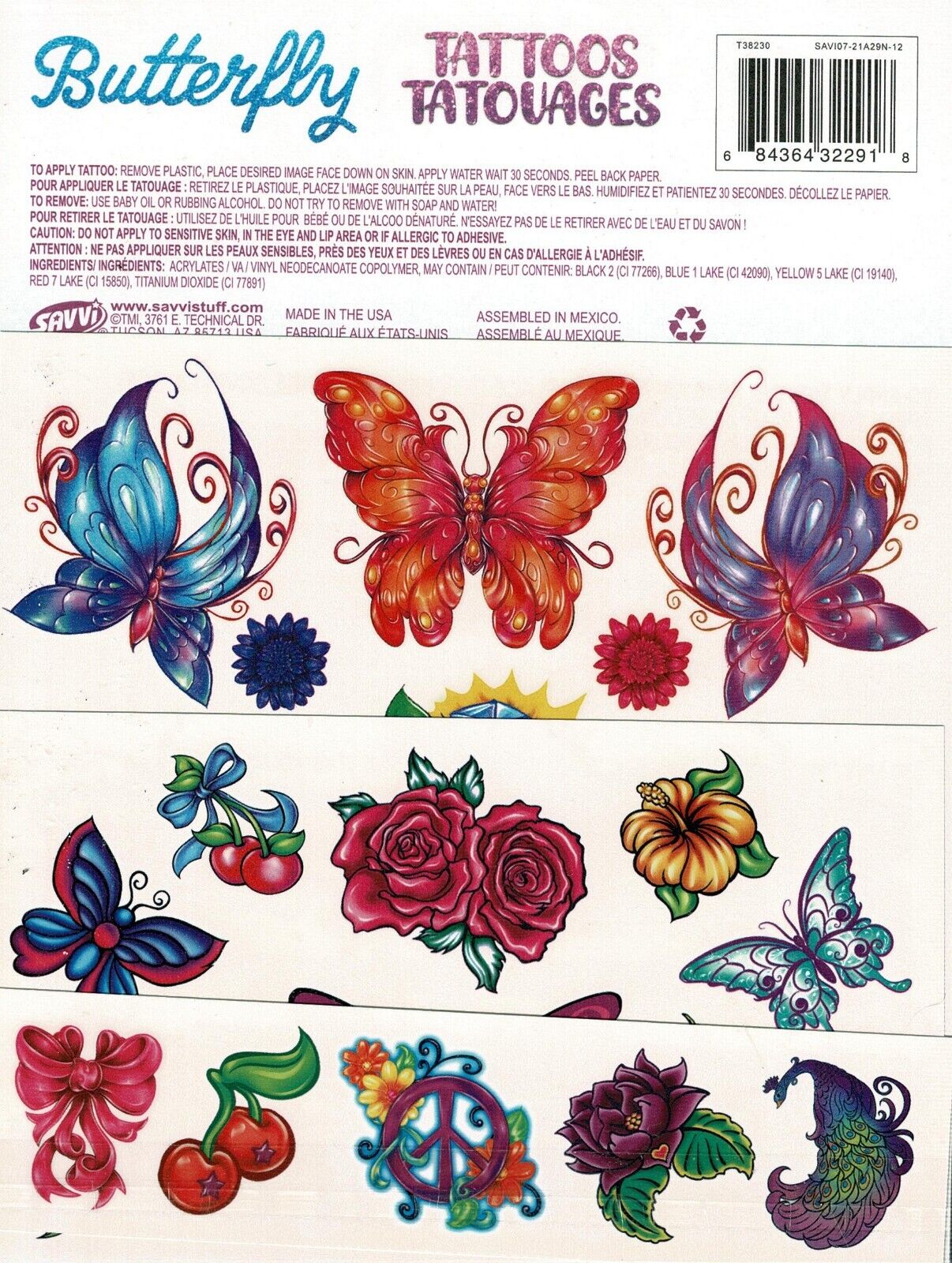 Savvi - Butterfly - 25 Classic Tattoos