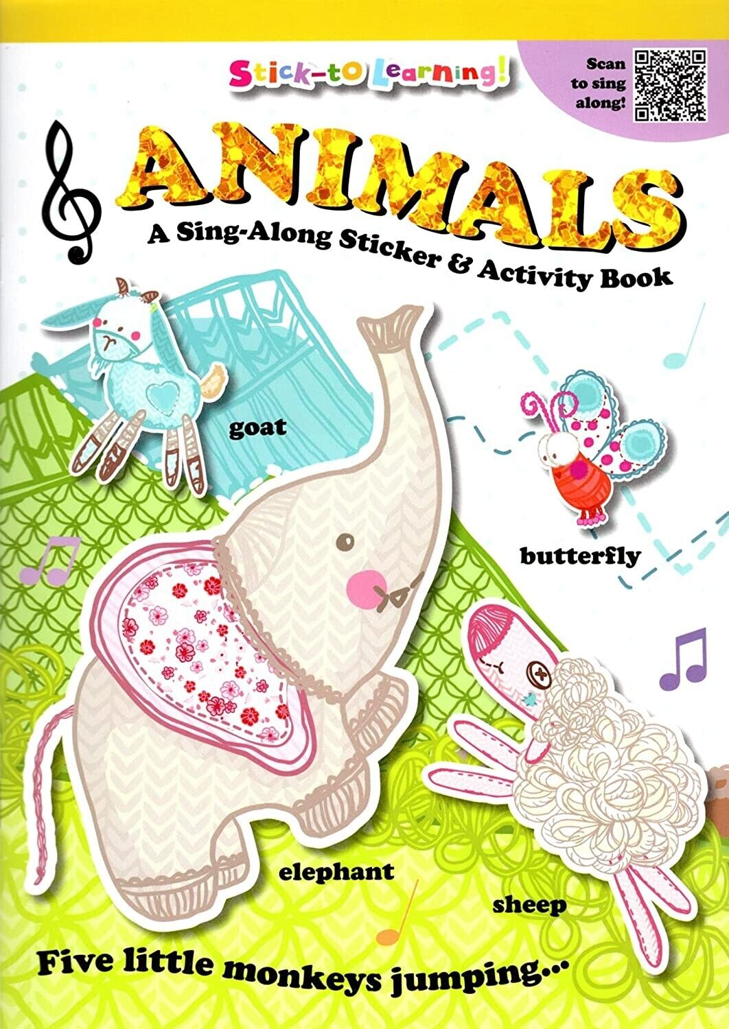 Flowerpot Press Stick-to Learning - Animals - Sticker Book