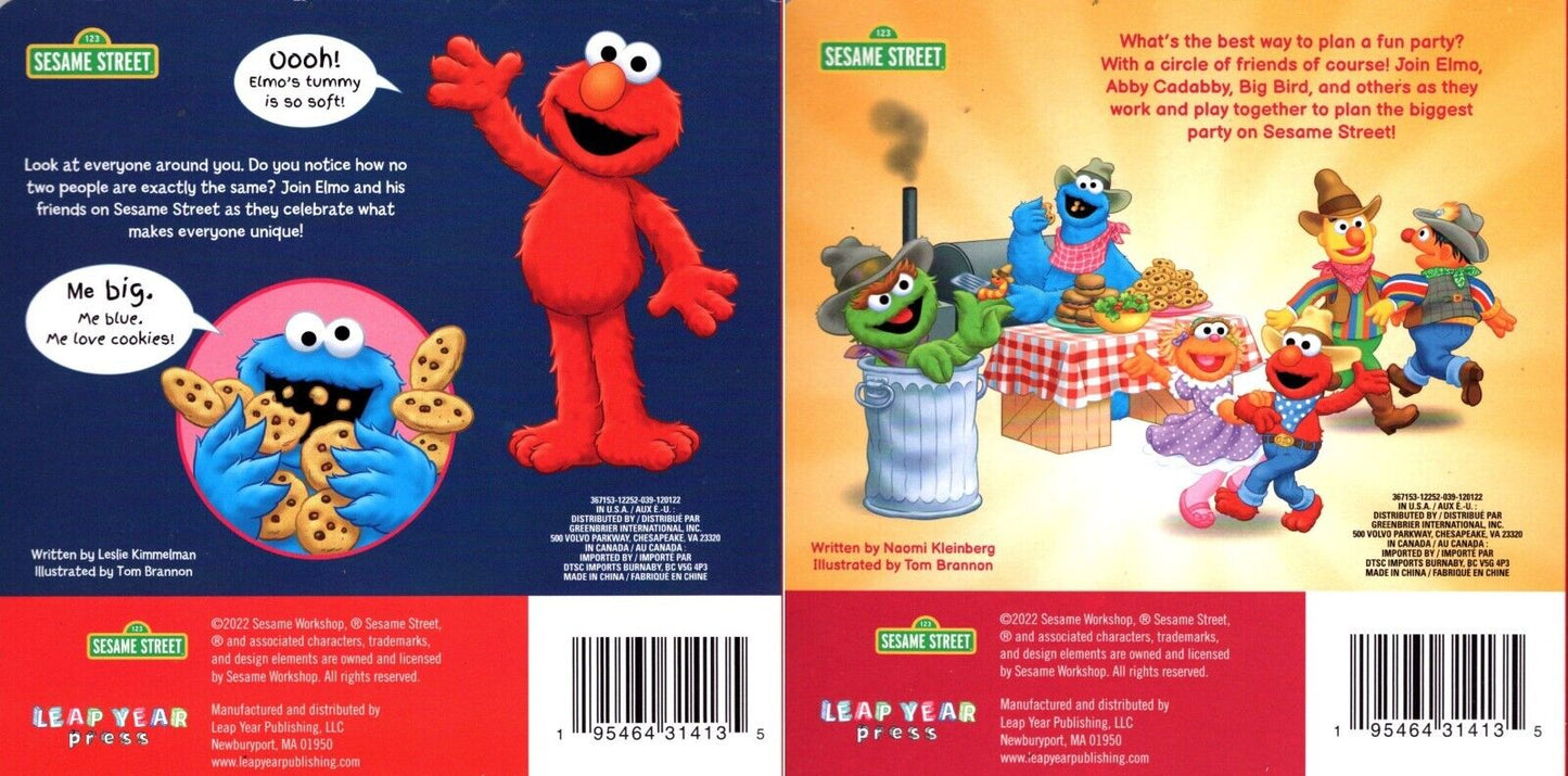 Sesame Street - Celebrate You! Celebrate Me! and Circle of Friends - Books