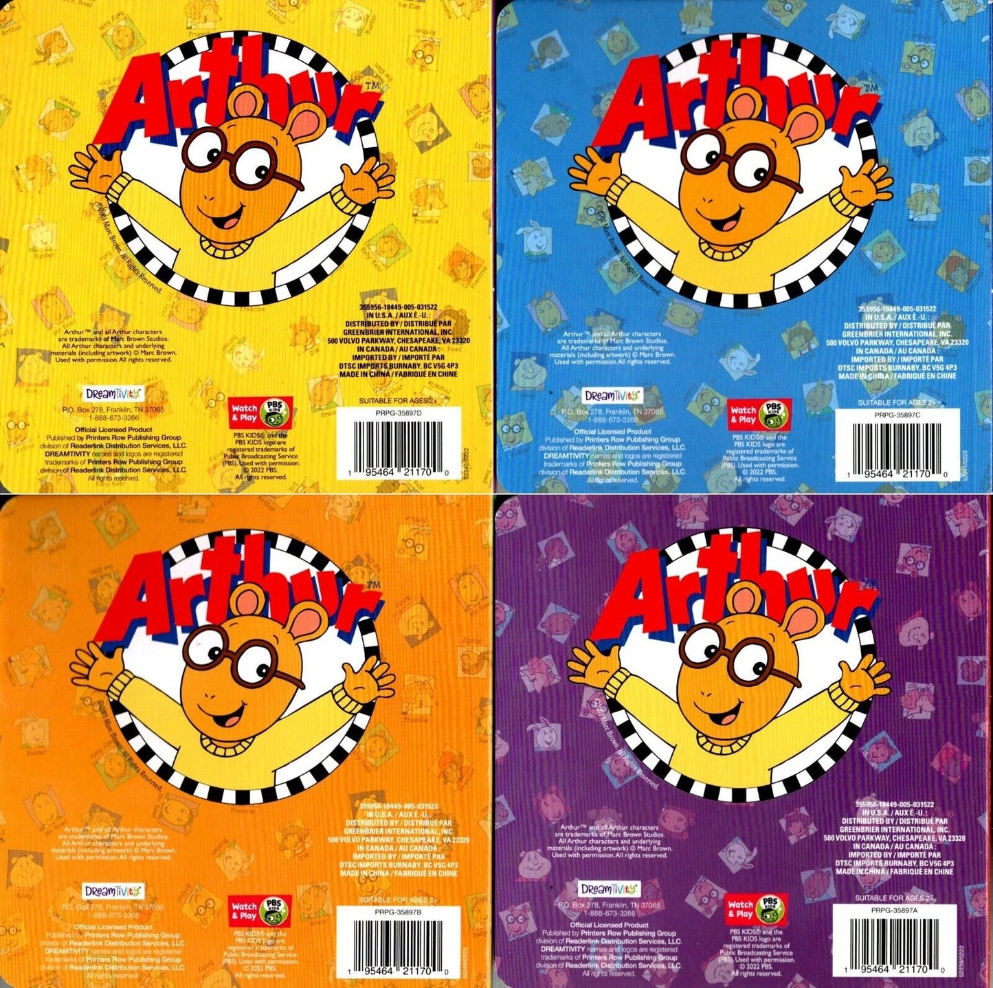 Arthur`s Pals, Arthur Helps Out, The Truth Pops Out and Hula! Who, Me? - Books