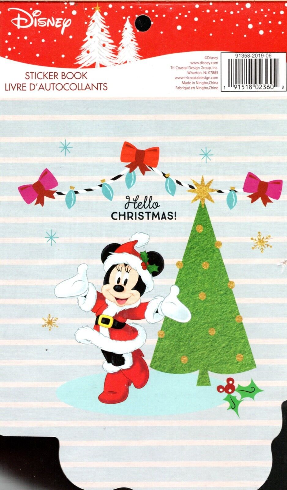 Christmas Holiday Disney Mickey - 125 Stickers Book