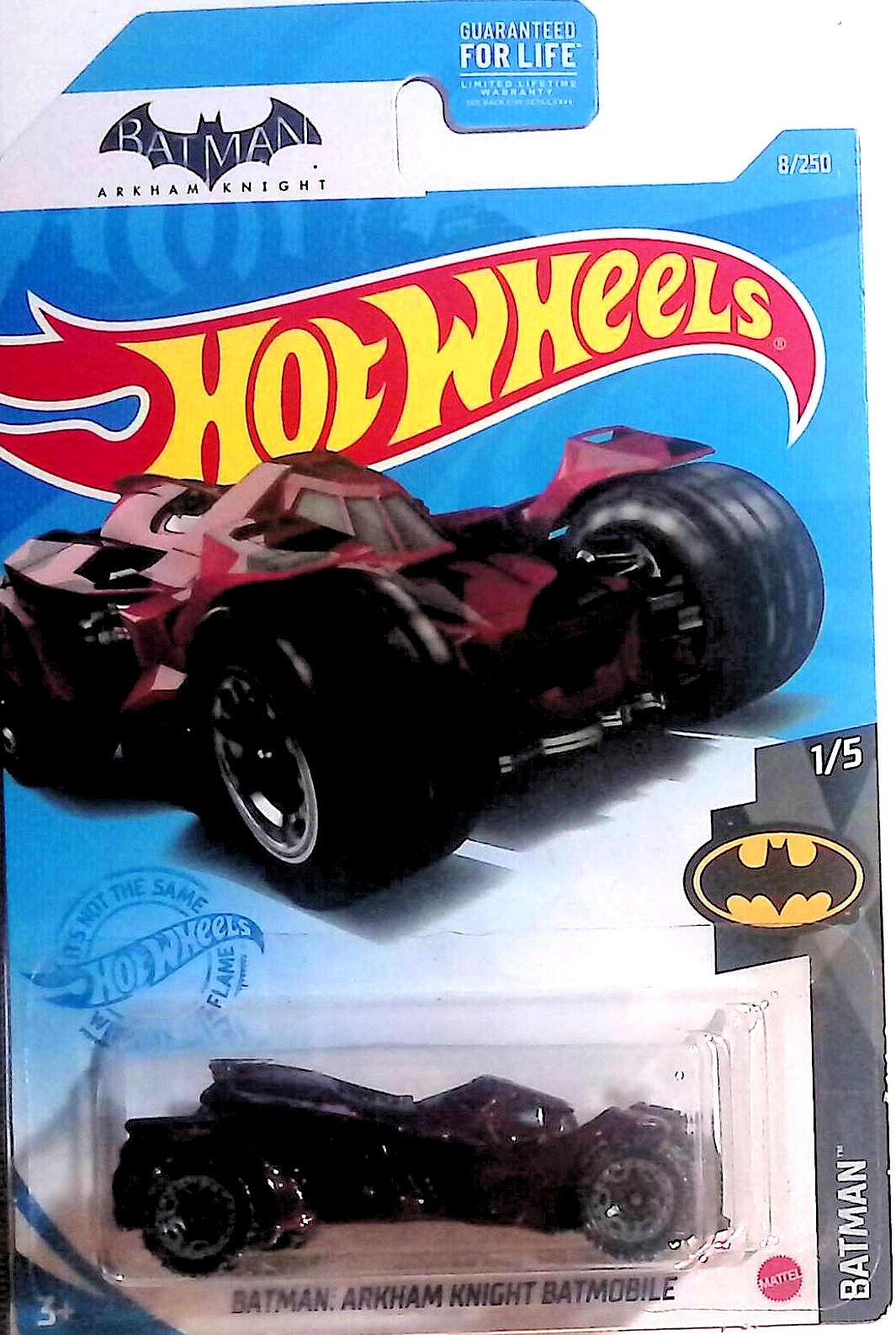 2021 Hot Wheels Batman: Arkham Knight Batmobile Red 1/5 Batman Case A/B #8/250